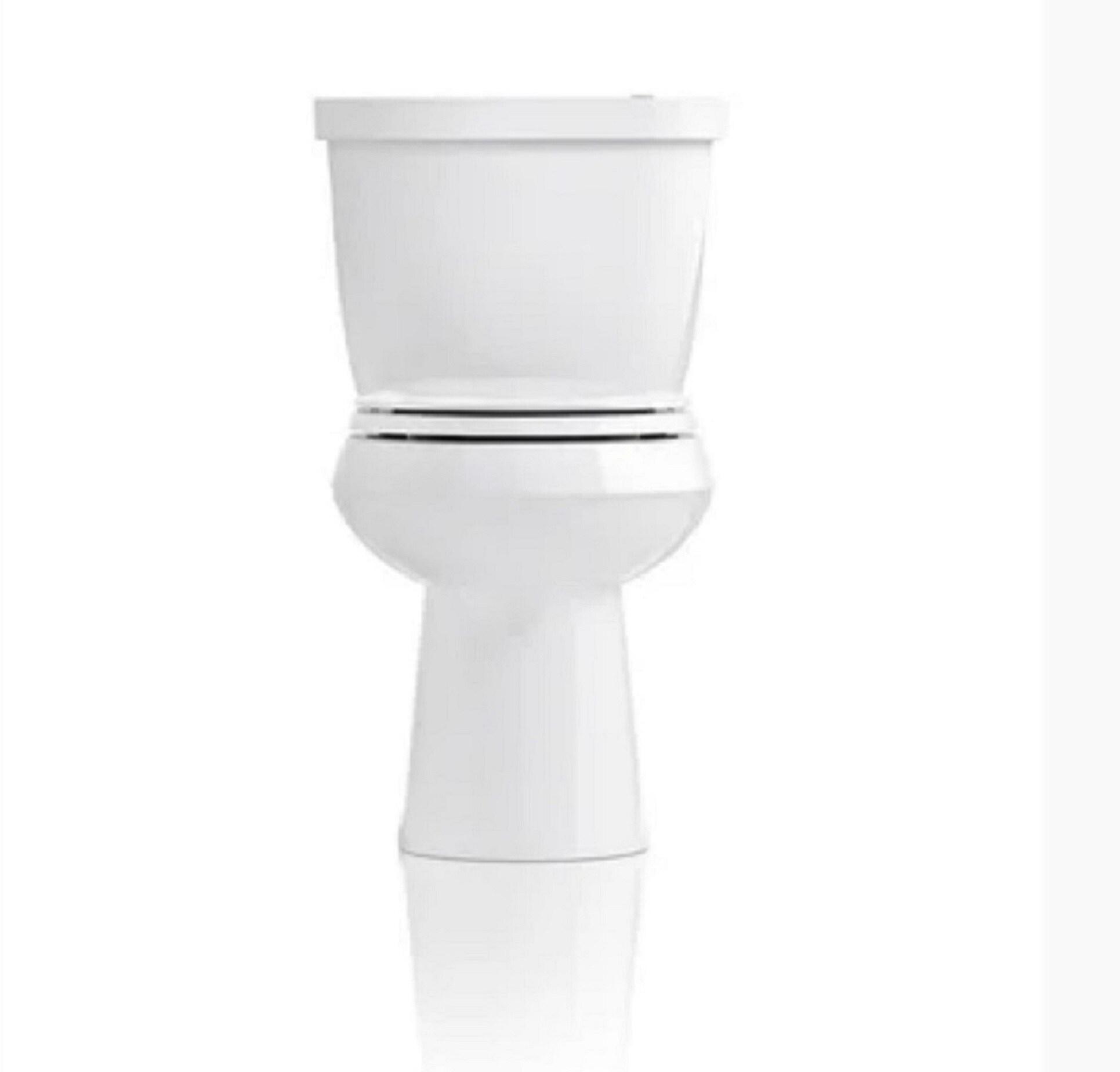 Asiento de baño redondo de plástico blanco con cierre suave - KOHLER 4639-RL-0
