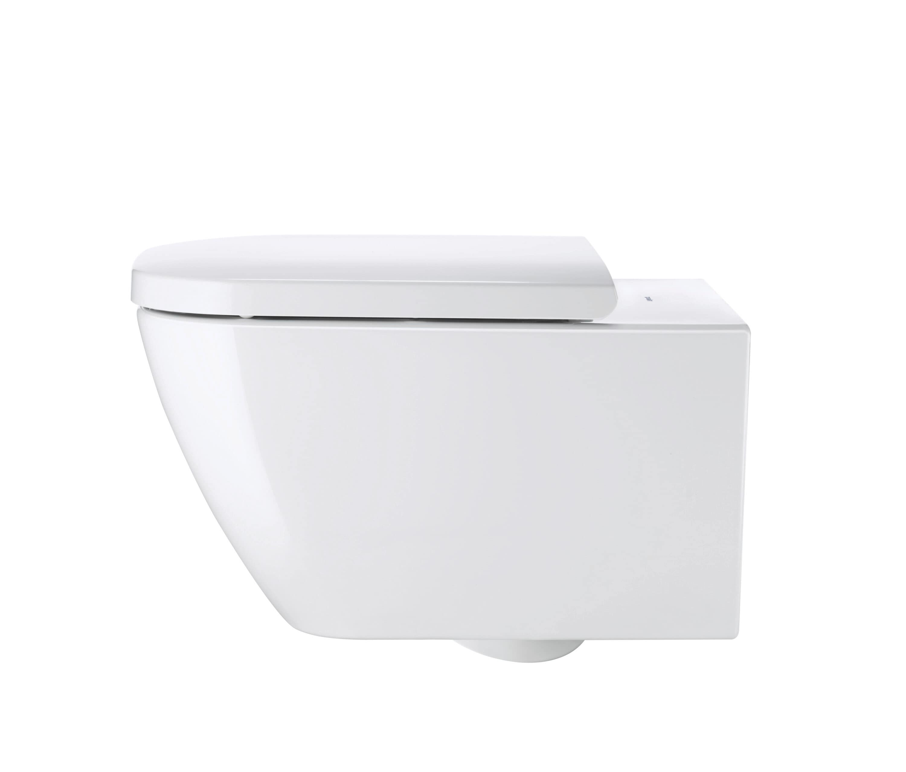 Asiento de baño alargado de plástico blanco con cierre suave Duravit Happy D.2 0064590000