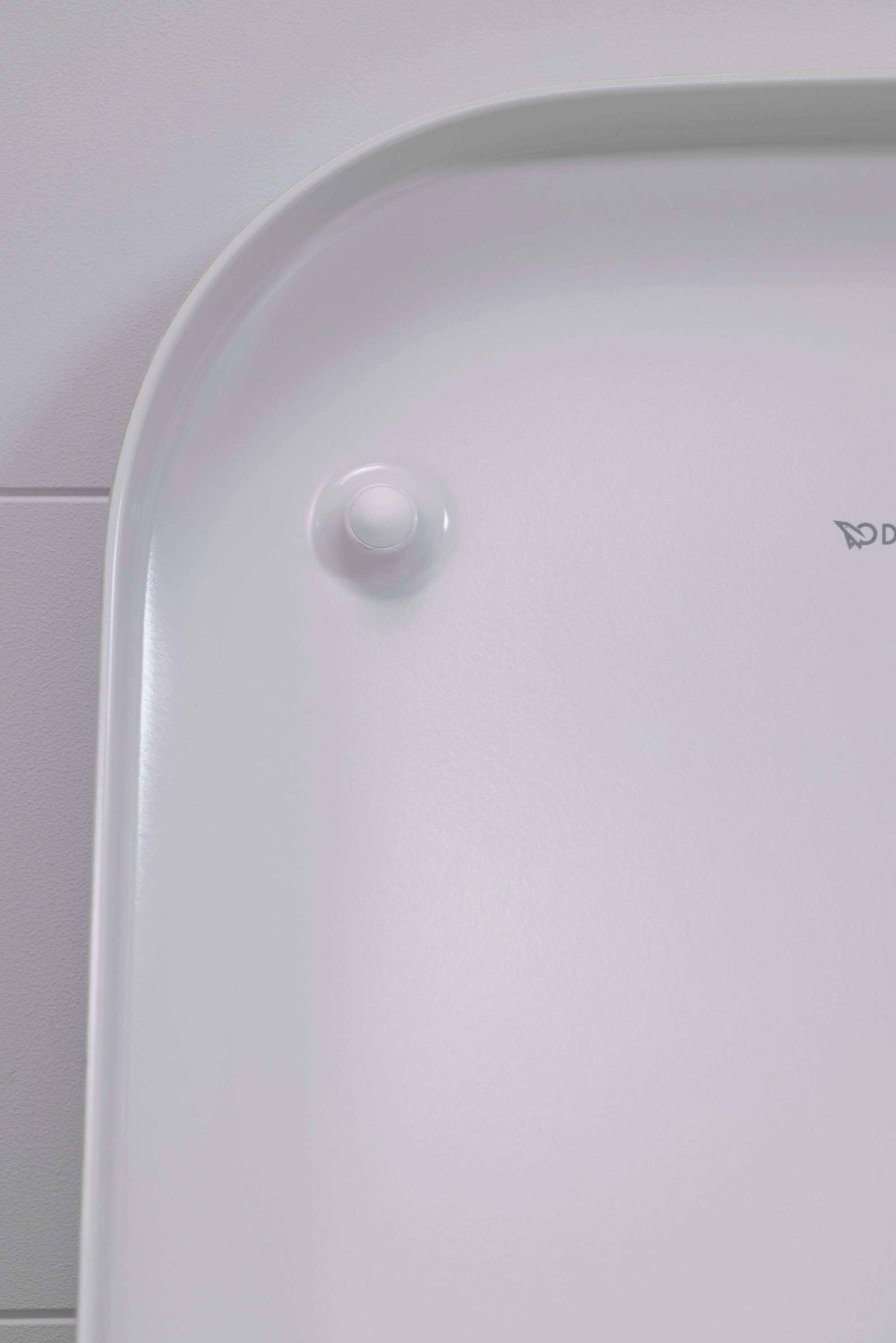 Asiento de baño alargado de plástico blanco con cierre suave Duravit Happy D.2 0064590000
