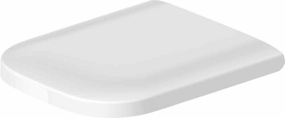 Asiento de baño alargado de plástico blanco con cierre suave Duravit Happy D.2 0064590000