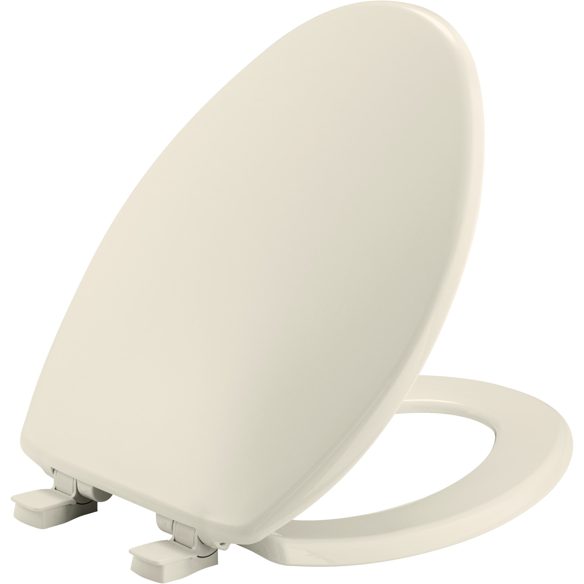 Asiento de Inodoro alargado con cierre suave para una limpieza fácil en plástico color Galleta Bemis 7300SLEC 346.