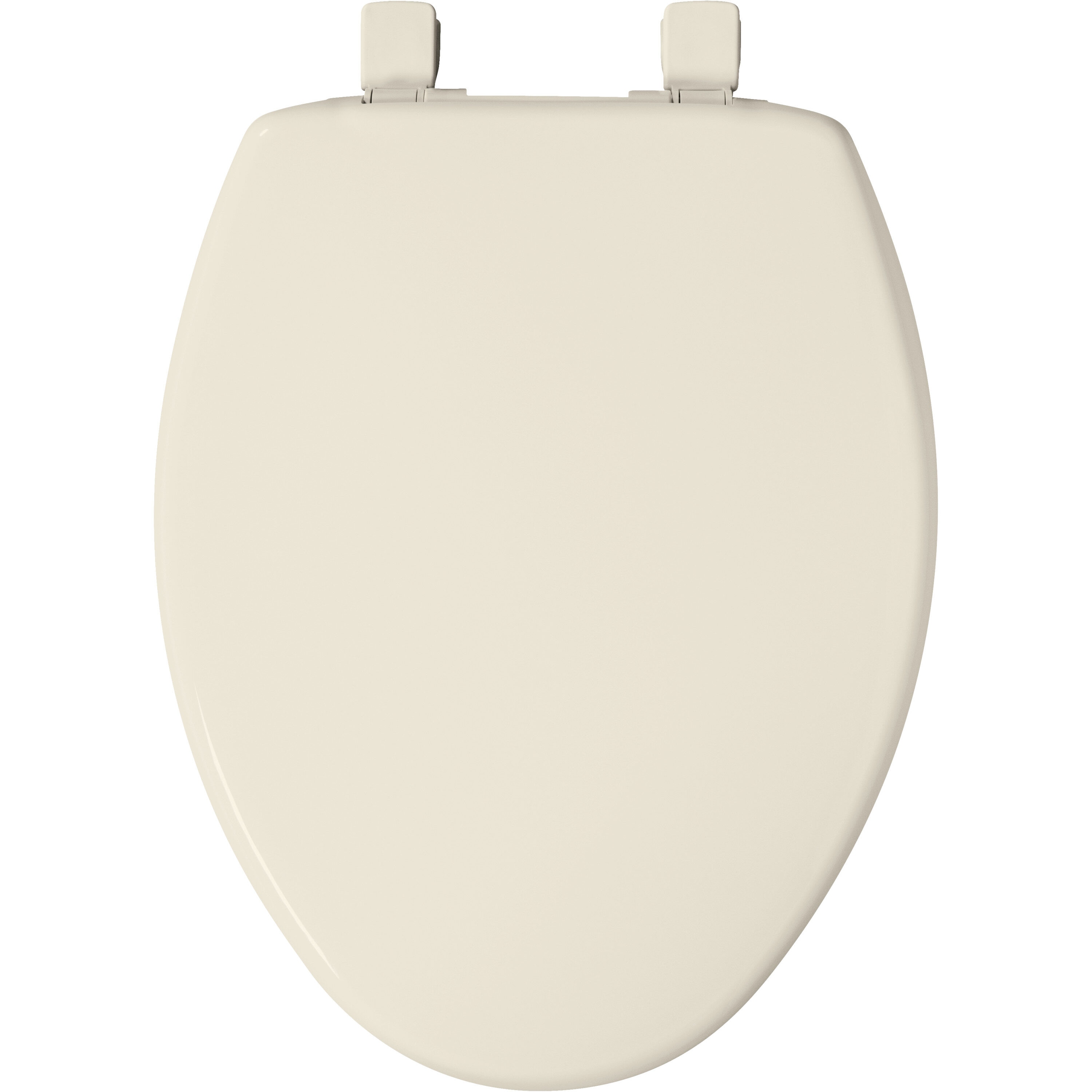 Asiento de Inodoro alargado con cierre suave para una limpieza fácil en plástico color Galleta Bemis 7300SLEC 346.