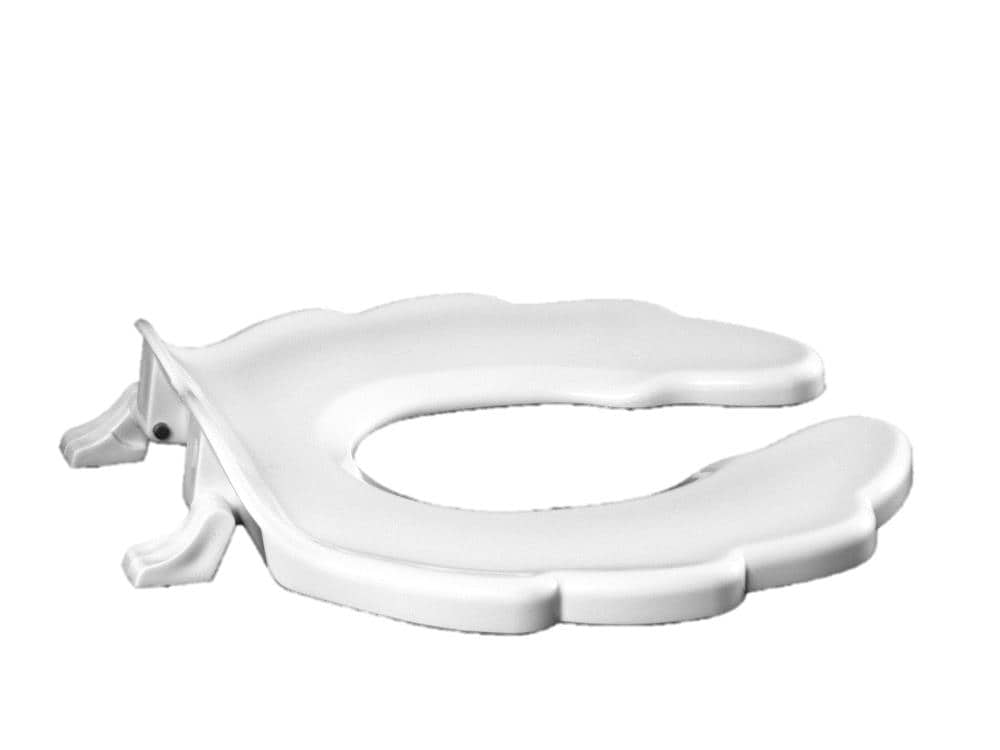 Asiento de baño redondo de plástico blanco Centoco AM2300STSCC-001