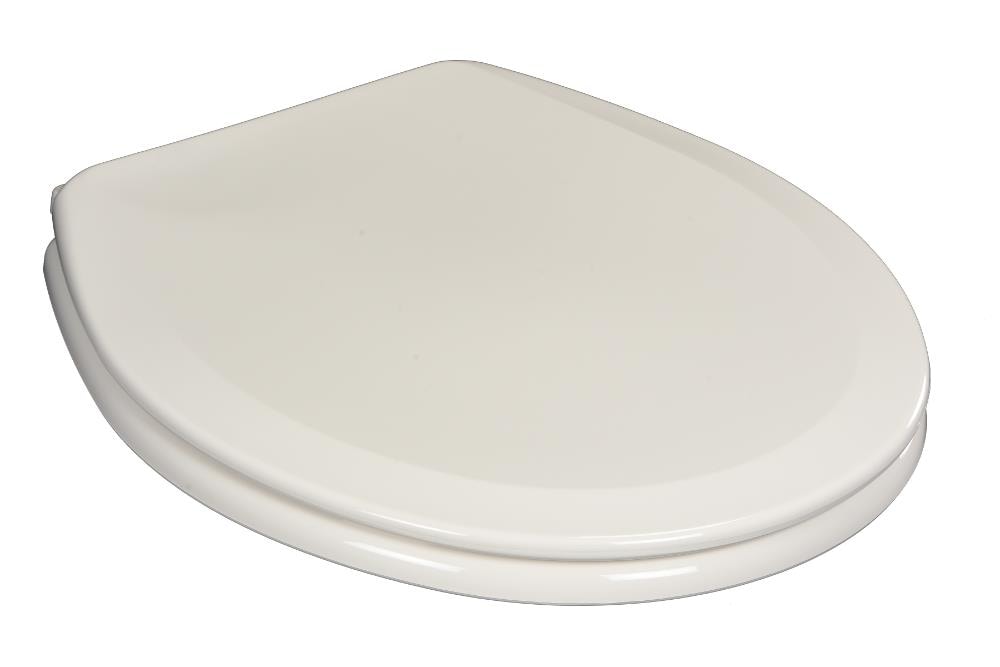 Asiento de baño redondo de madera blanco Centoco DS700-001