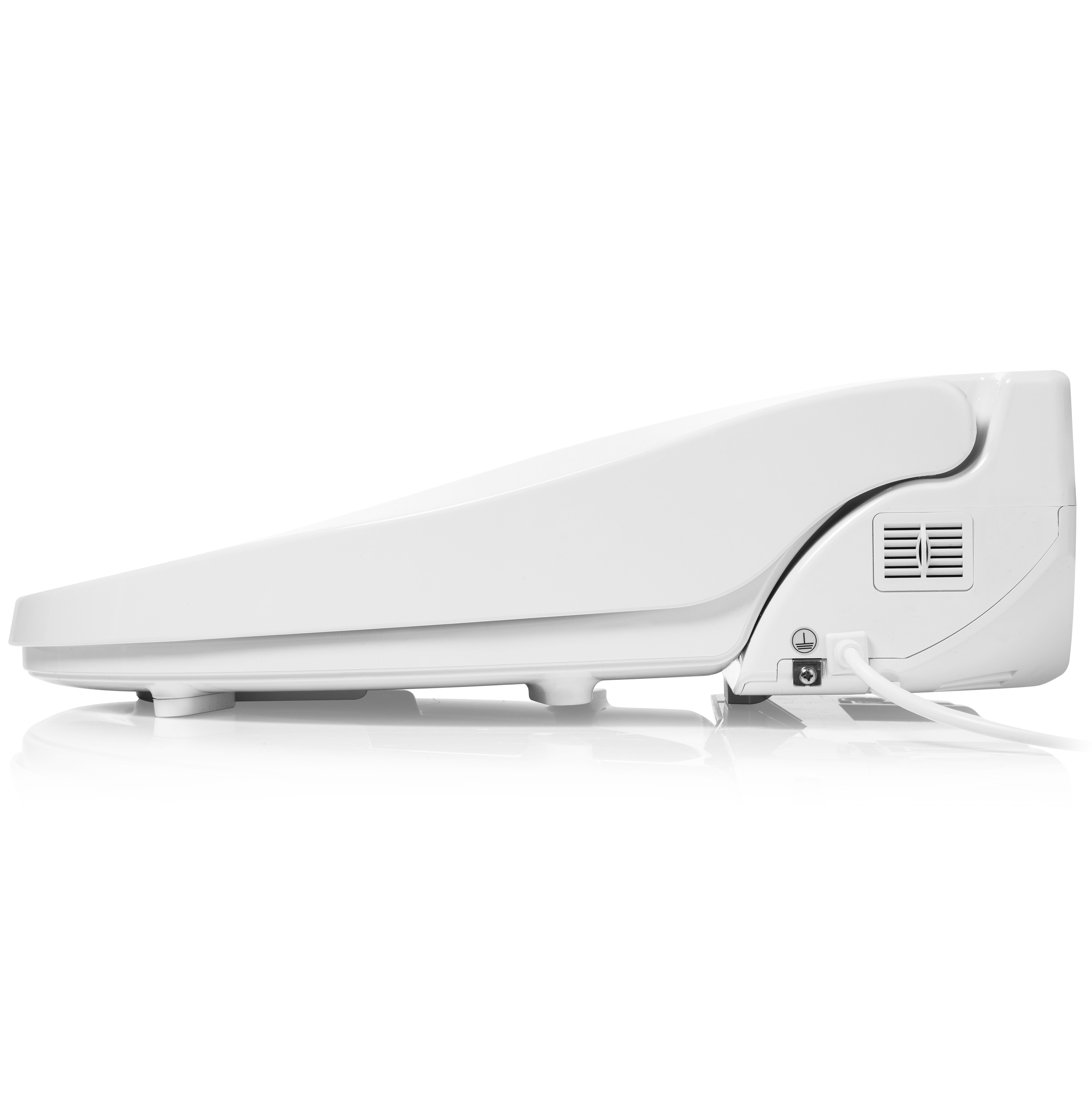 Asiento de Bidet con Calentador y Cierre Suave Redondo de Plástico Blanco Brondell DR801-RW