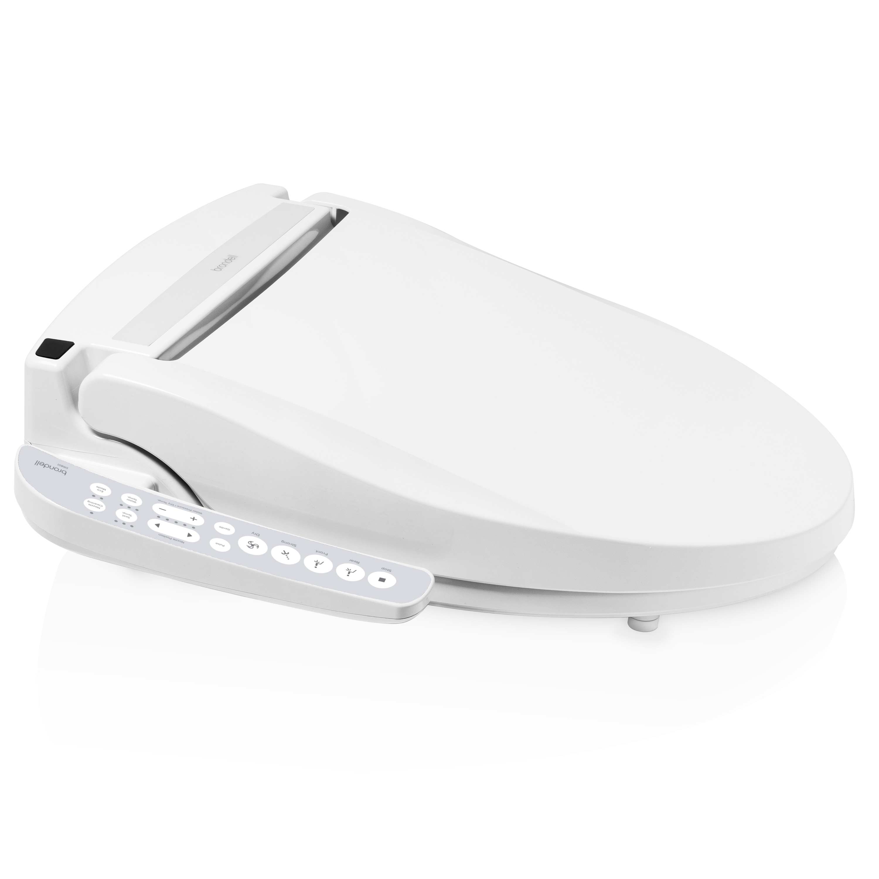 Asiento de Bidet con Calentador y Cierre Suave Redondo de Plástico Blanco Brondell DR801-RW