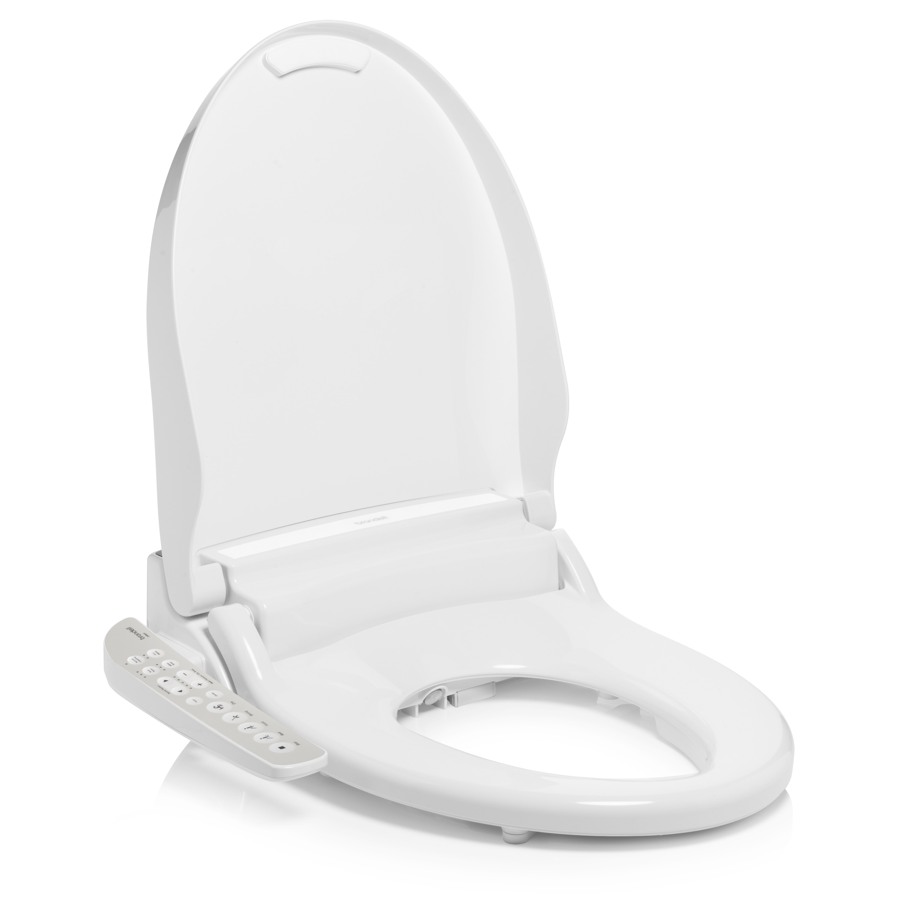 Asiento de Bidet con Calentador y Cierre Suave Redondo de Plástico Blanco Brondell DR801-RW