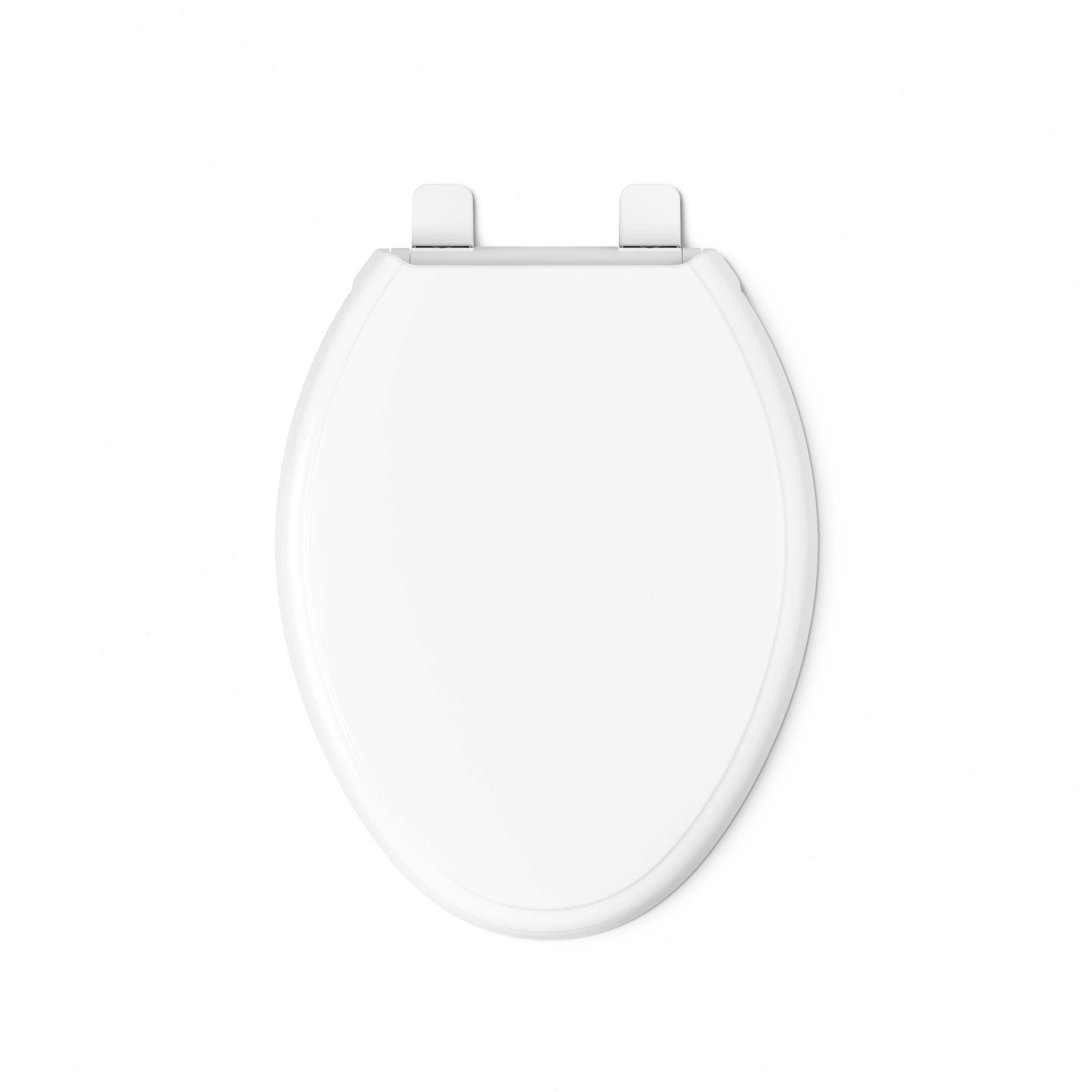 Asiento de inodoro alargado de cierre suave de plástico blanco KOHLER 4733-RL-0