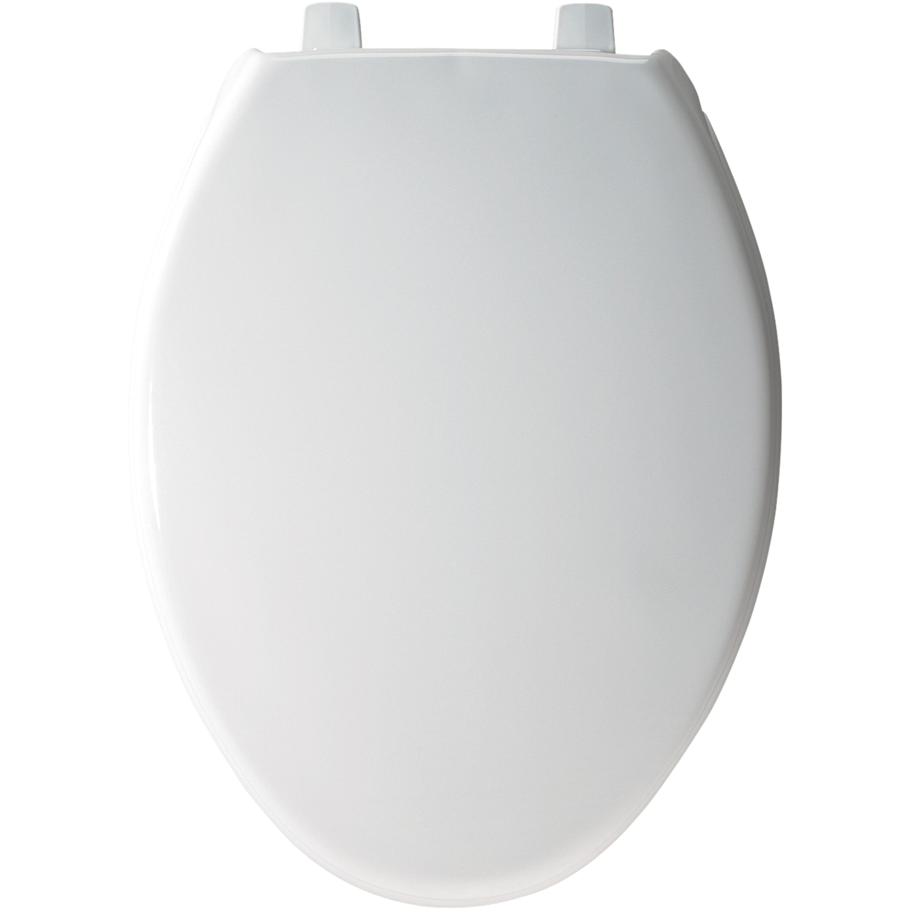 Asiento de inodoro alargado de plástico blanco Bemis 7850TDG 000