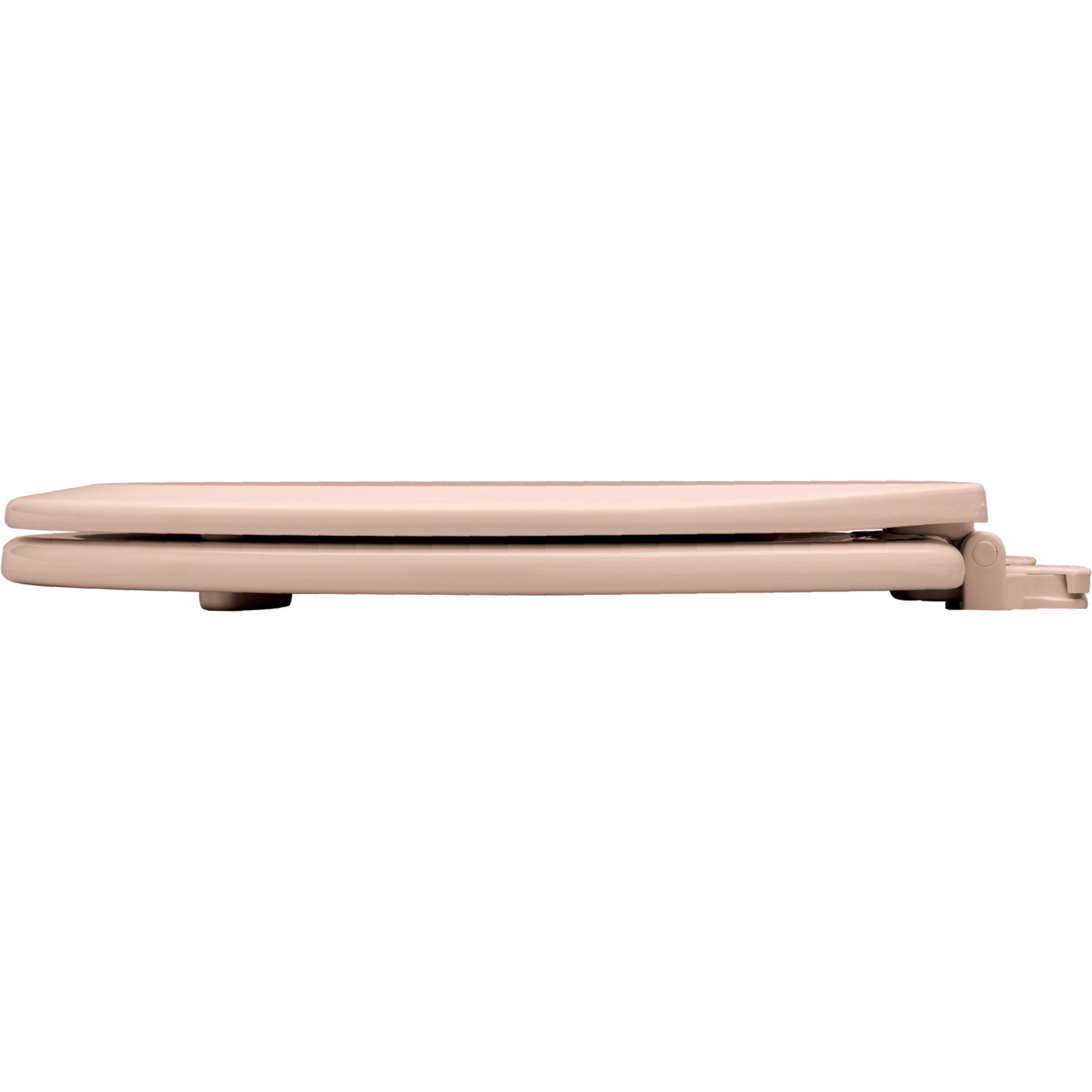 Asiento de inodoro redondo rosa de madera fácil de limpiar Bemis 500EC 063