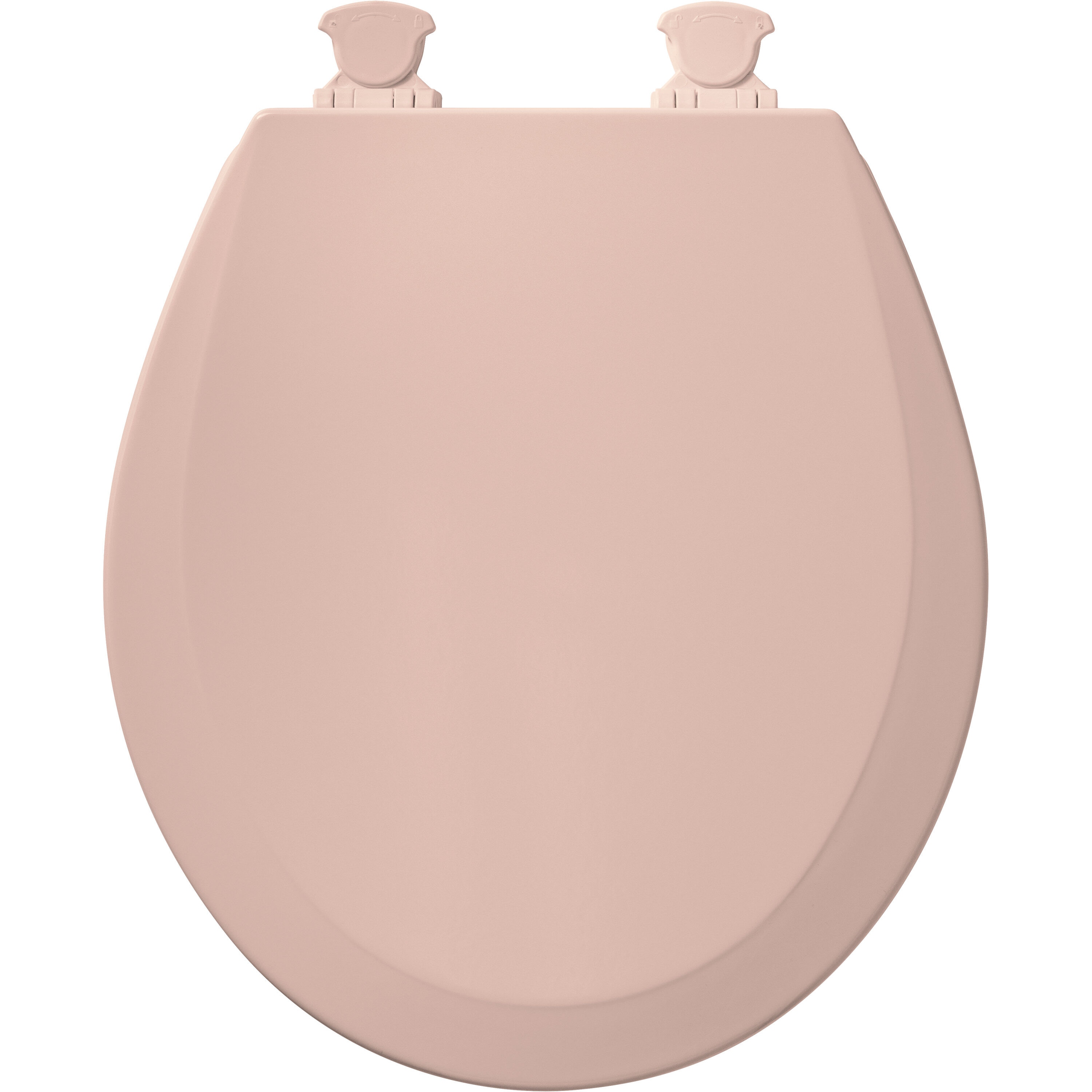Asiento de inodoro redondo rosa de madera fácil de limpiar Bemis 500EC 063