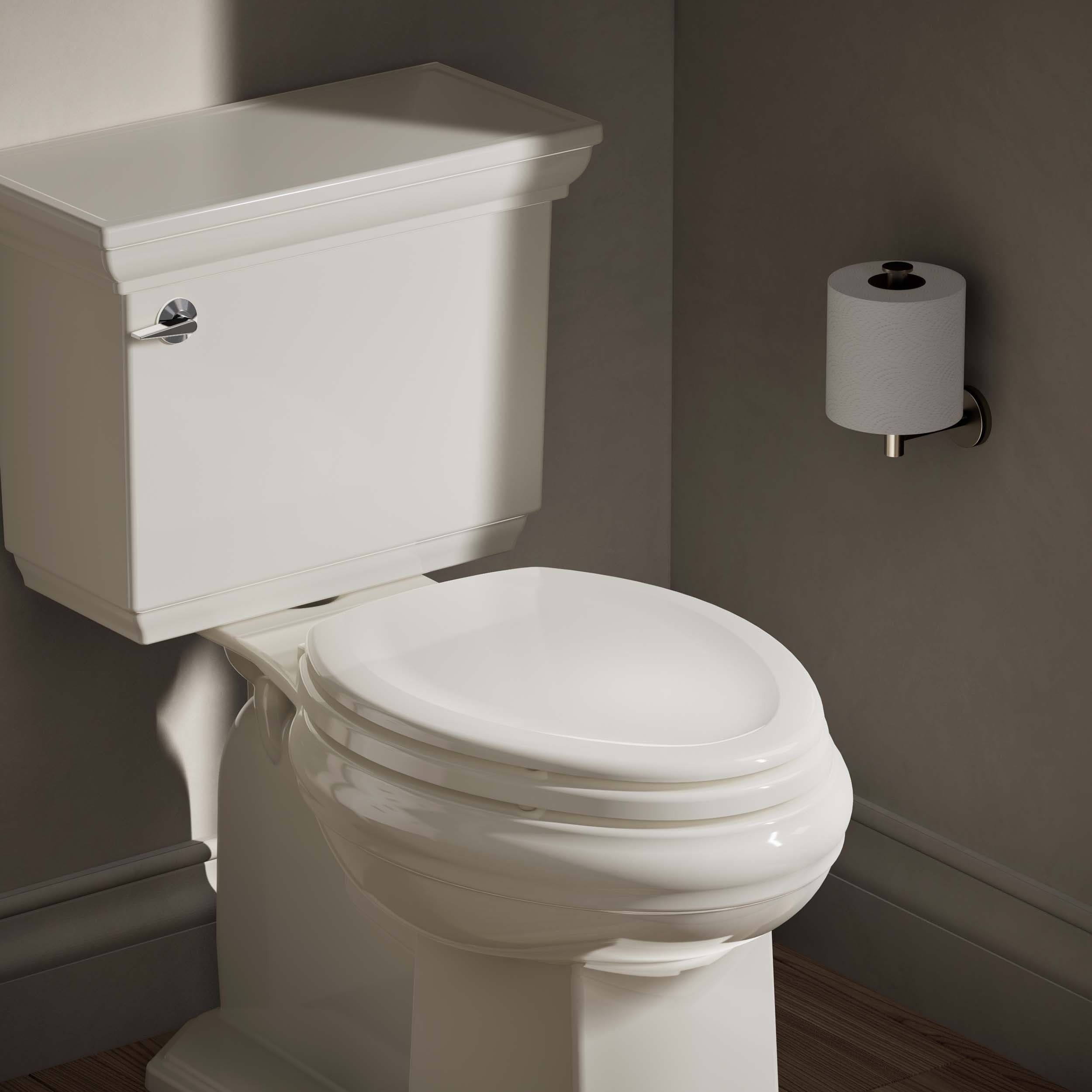 Asiento de baño alargado de madera KOHLER Stonewood en beige 4647-96