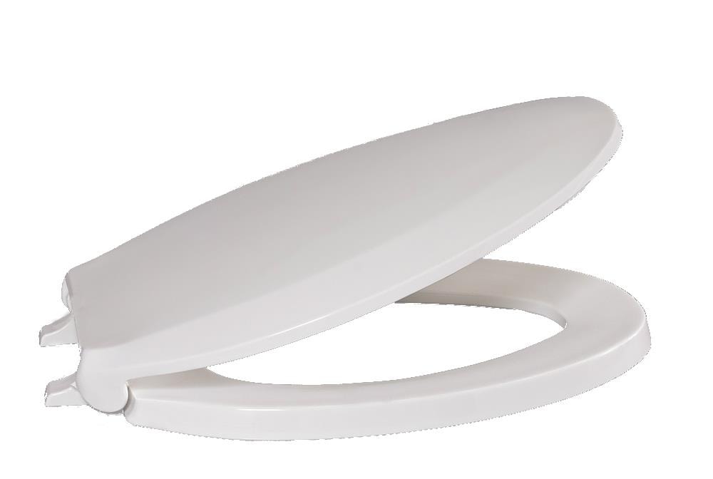 Asiento de Inodoro Alargado de Plástico Blanco Centoco 800STS-001