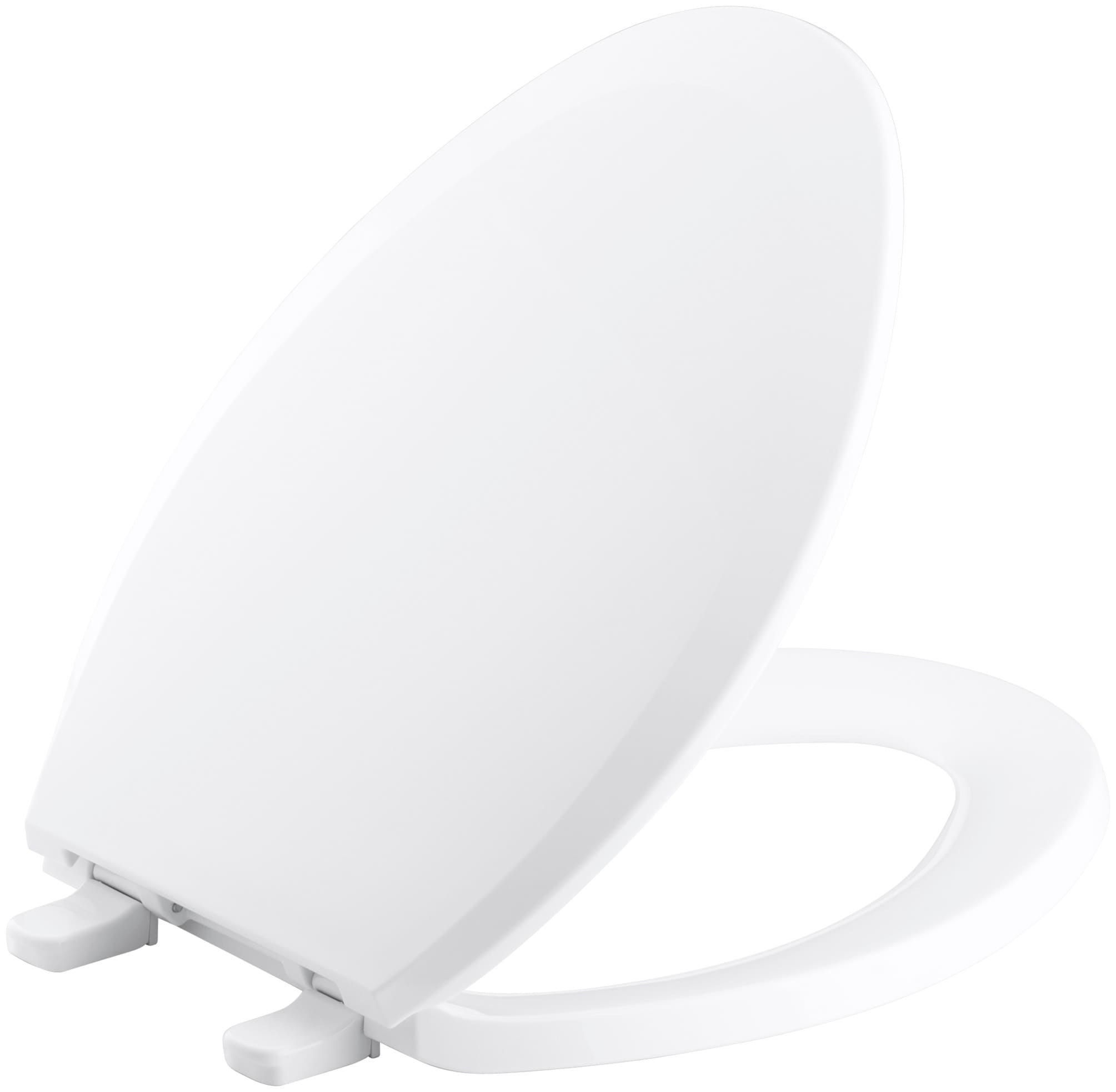 Asiento de inodoro alargado blanco de plástico Lustra de KOHLER 4652-0