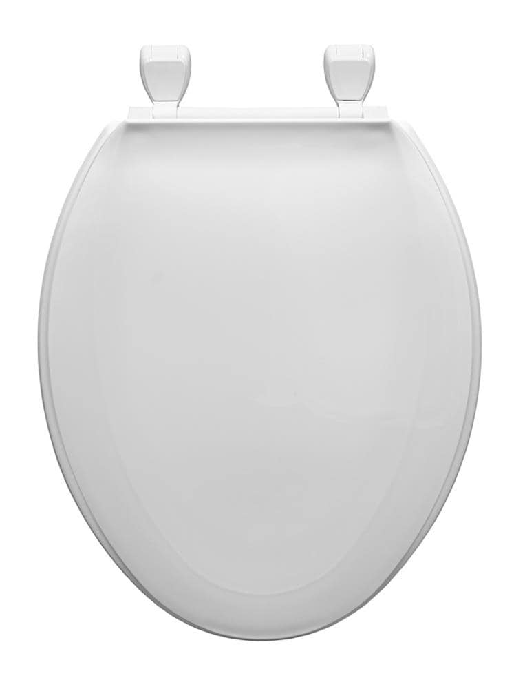 Asiento de inodoro alargado de plástico blanco Centoco DS1600-001