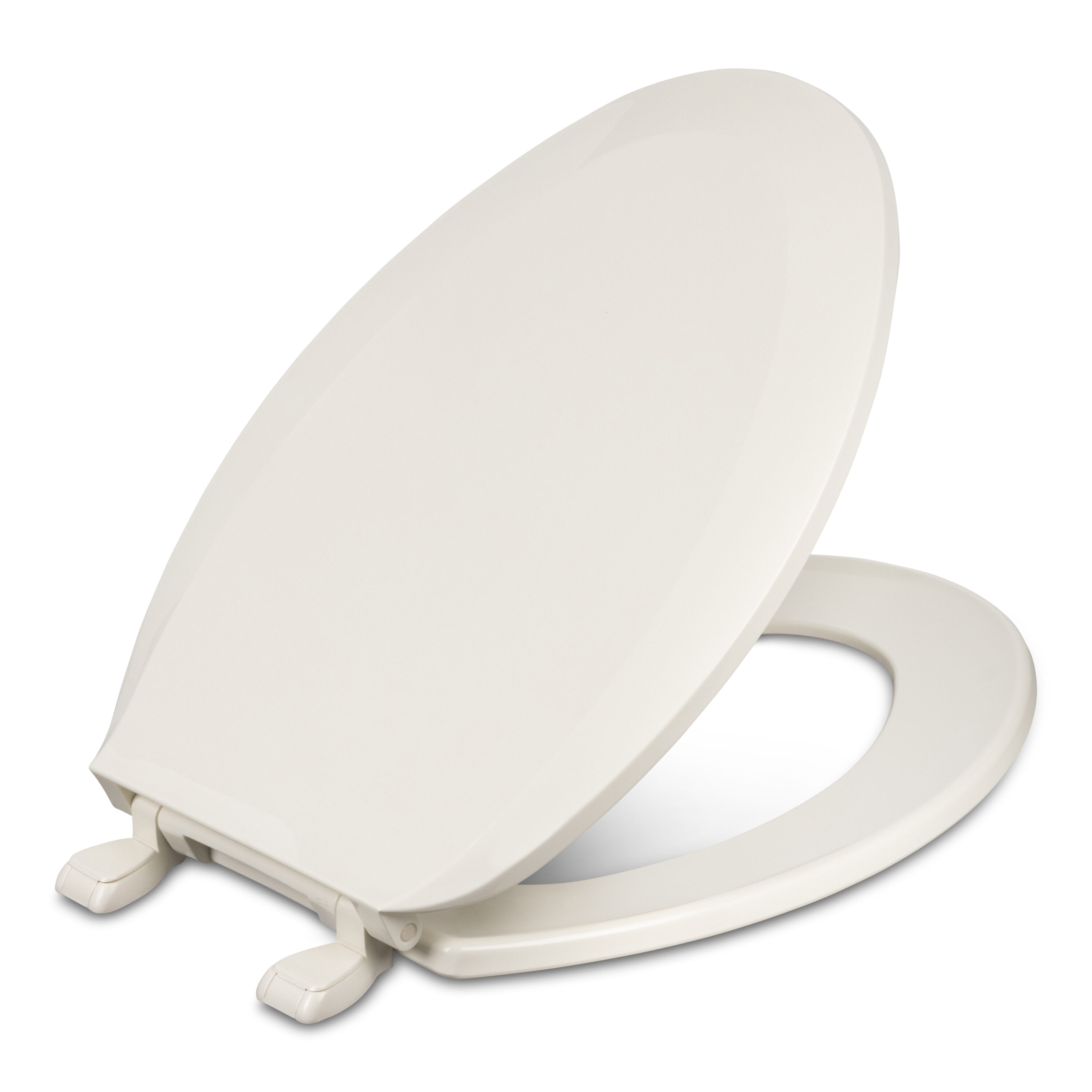 Asiento de baño alargado de plástico Centoco en color bizcocho 1600-416