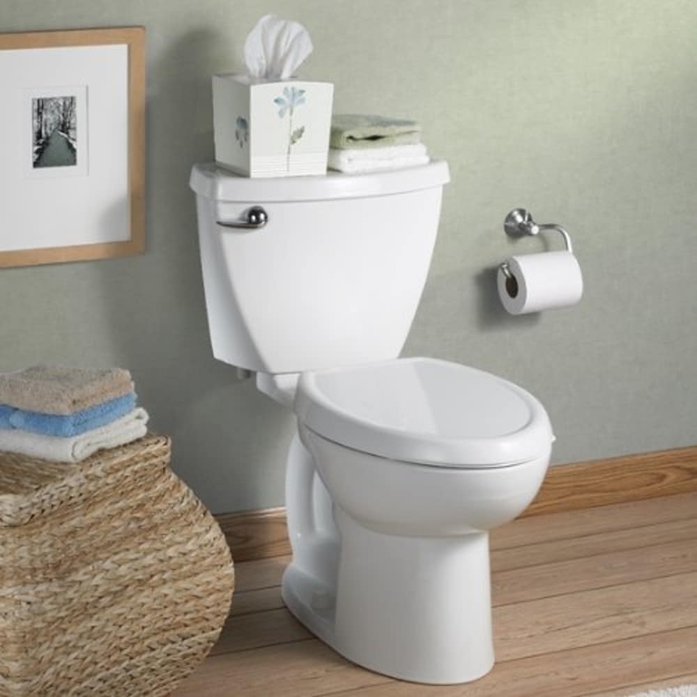 Asiento de inodoro redondo suave con cierre lento en plástico blanco American Standard Cadet