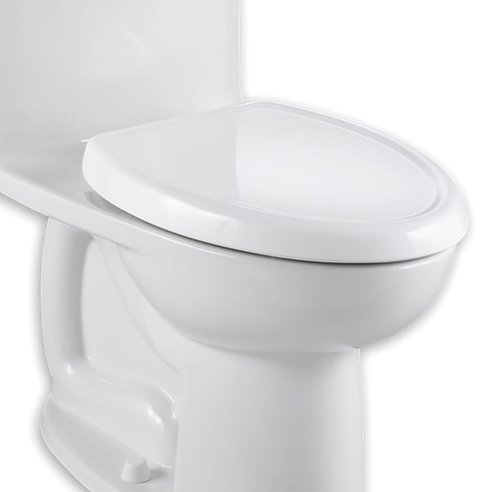 Asiento de baño American Standard Cadet de Plástico en color Hueso con Cierre Suave Redondo