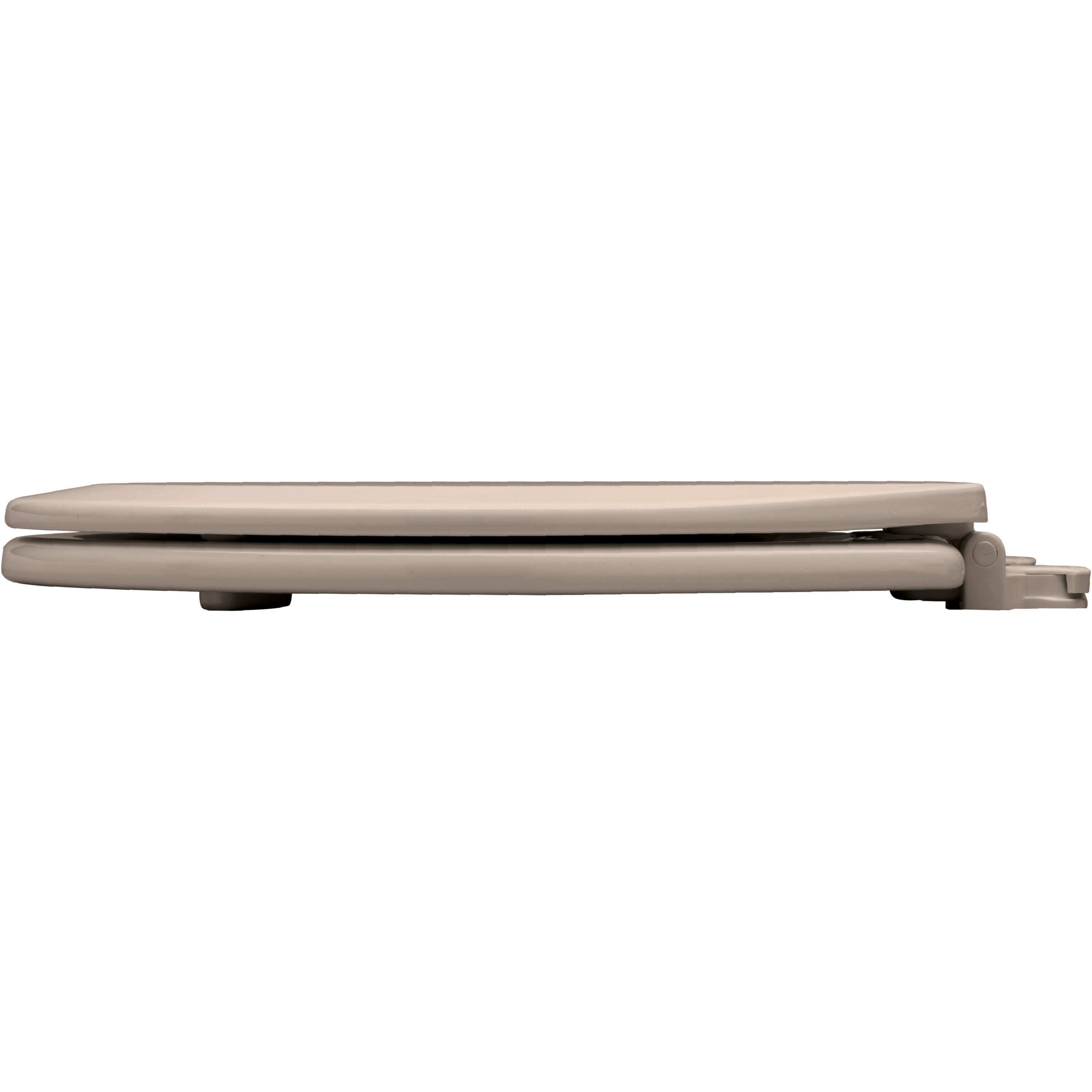 Asiento de baño redondo de madera color beige claro fácil de limpiar Bemis 500EC 068