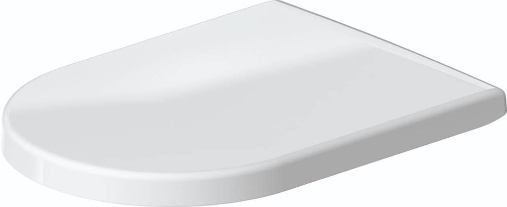 Asiento de Inodoro Alargado de Plástico Blanco con Cierre Suave - Duravit