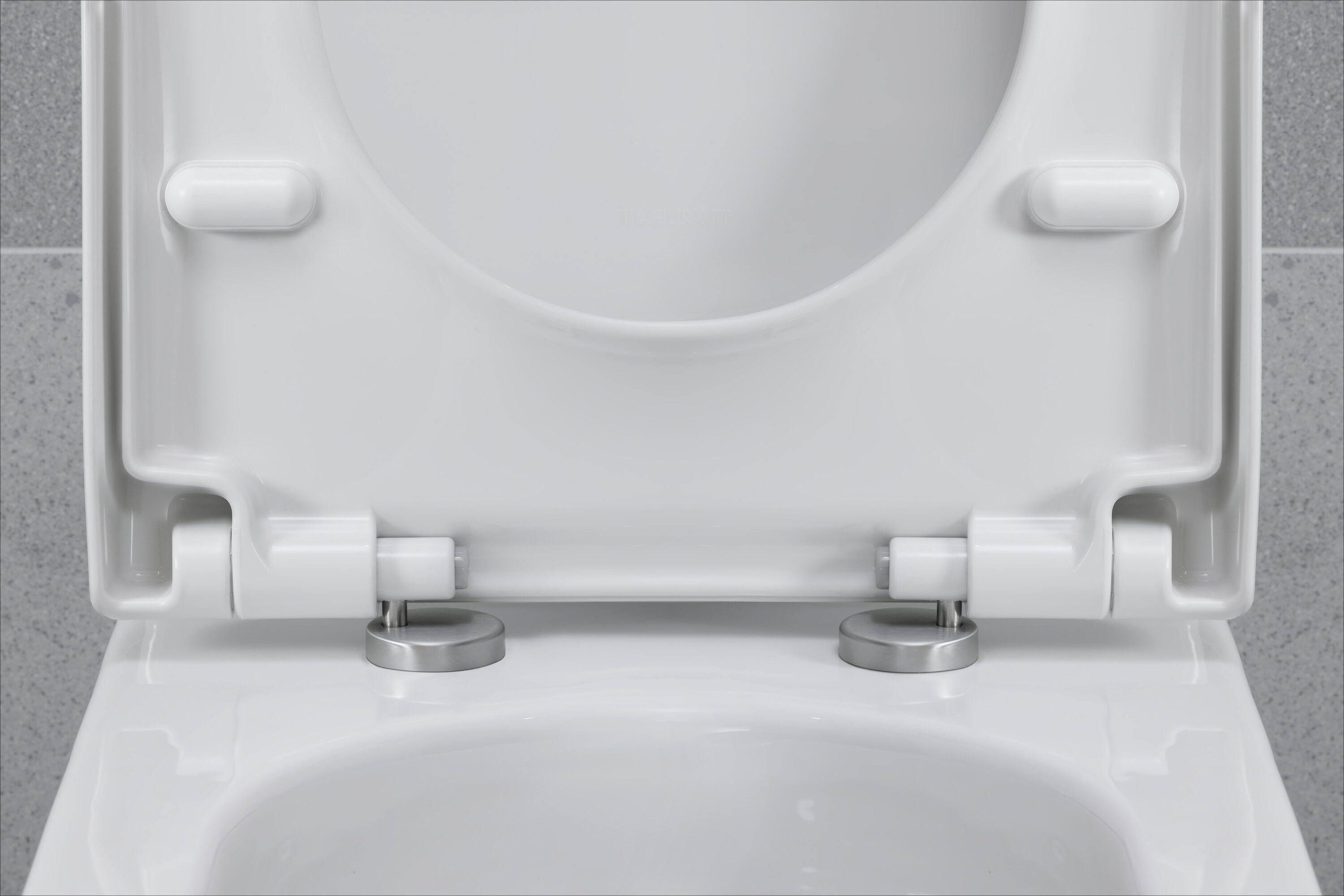 Asiento de Inodoro Alargado de Plástico Blanco con Cierre Suave - Duravit