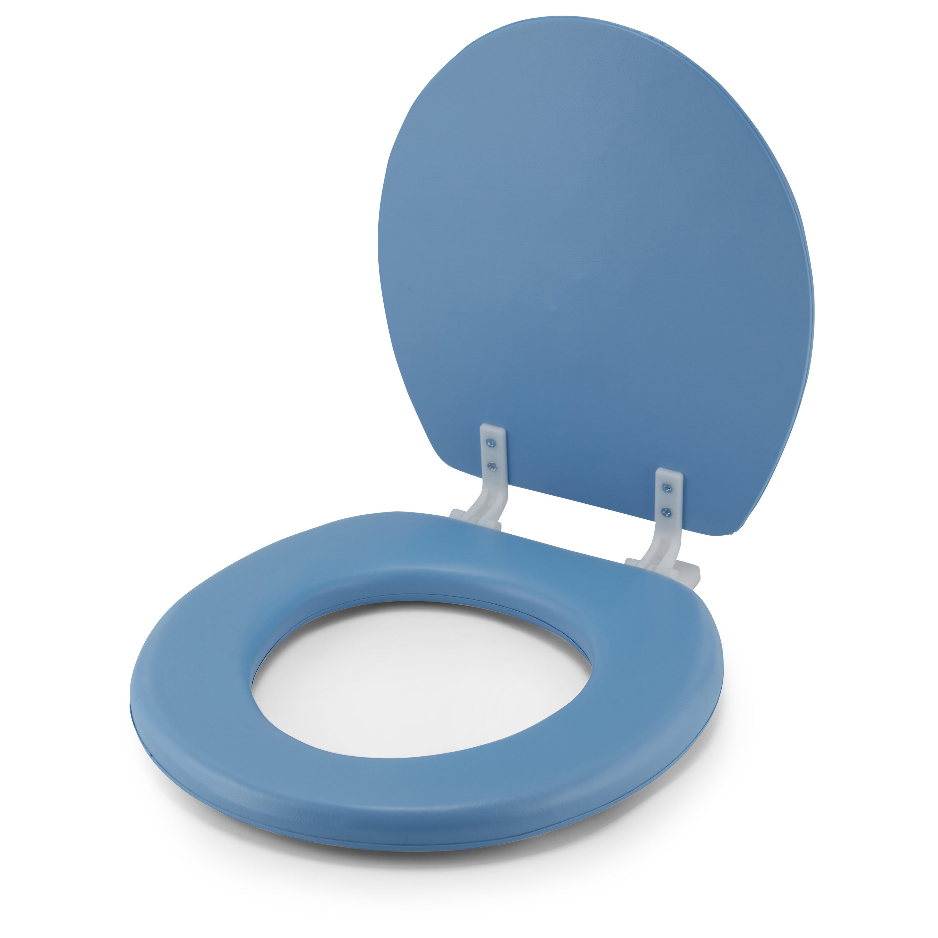 Asiento de baño acolchado redondo en vinilo Light Blue J&V TEXTILES 801 LIGHT BLUE