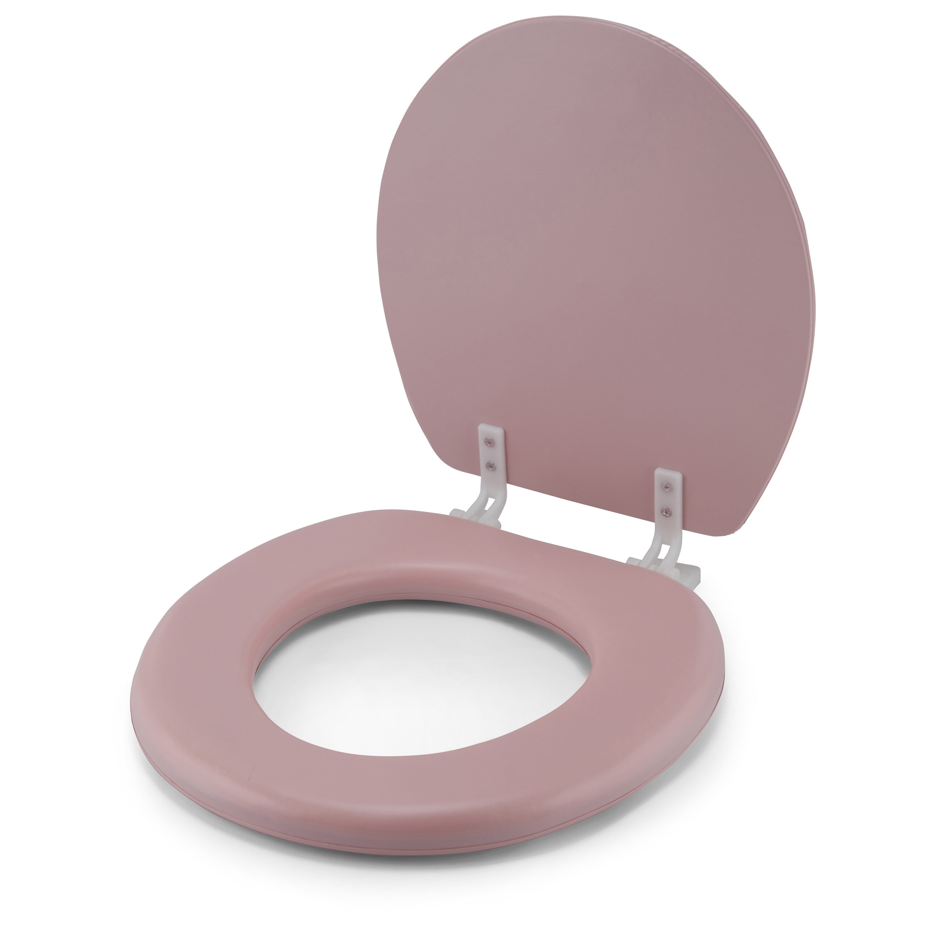 Asiento de baño acolchado redondo rosado de vinilo acolchado J&V TEXTILES 801 ROSA
