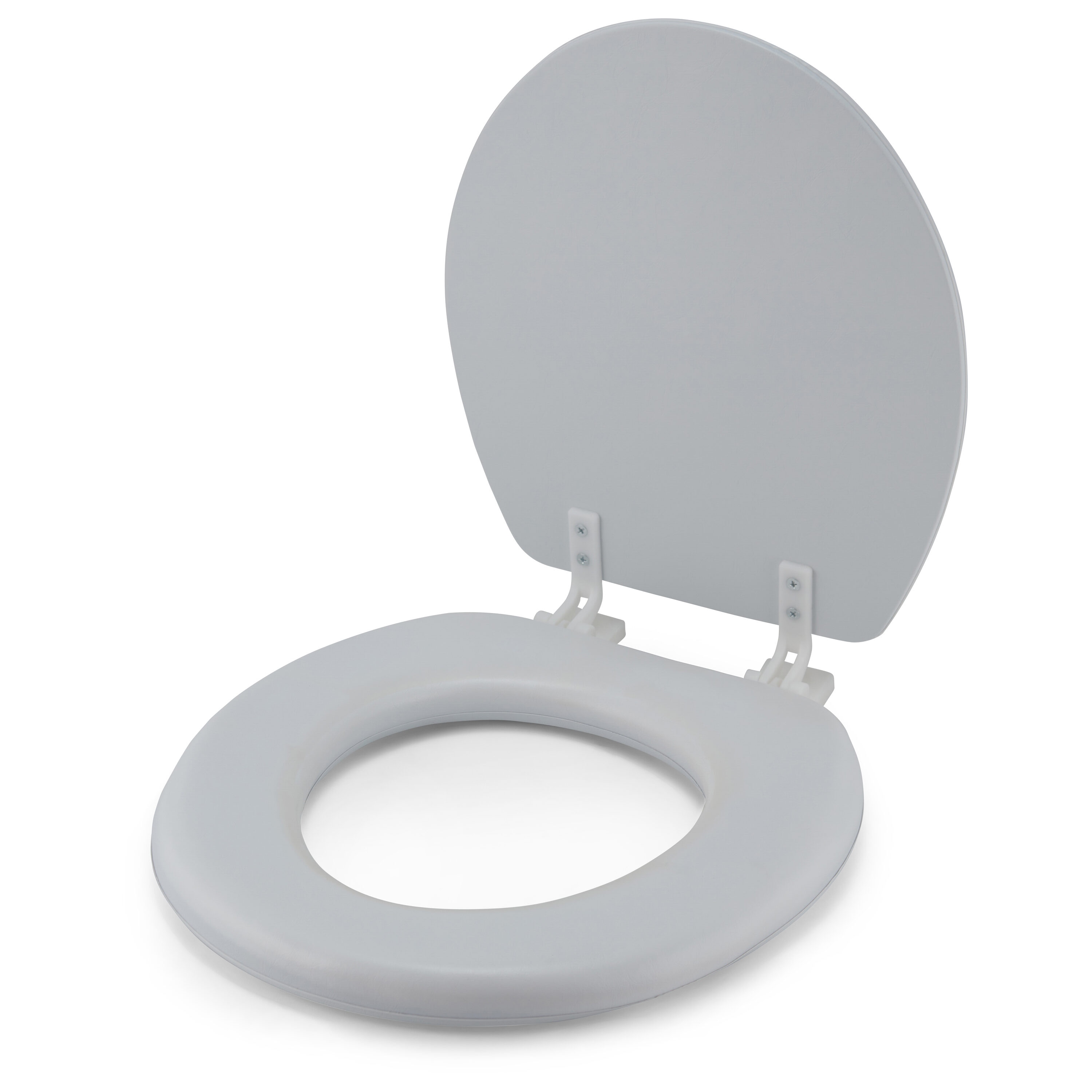 Asiento de baño acolchado redondo blanco de vinilo acolchado J&V TEXTILES 801 BLANCO.