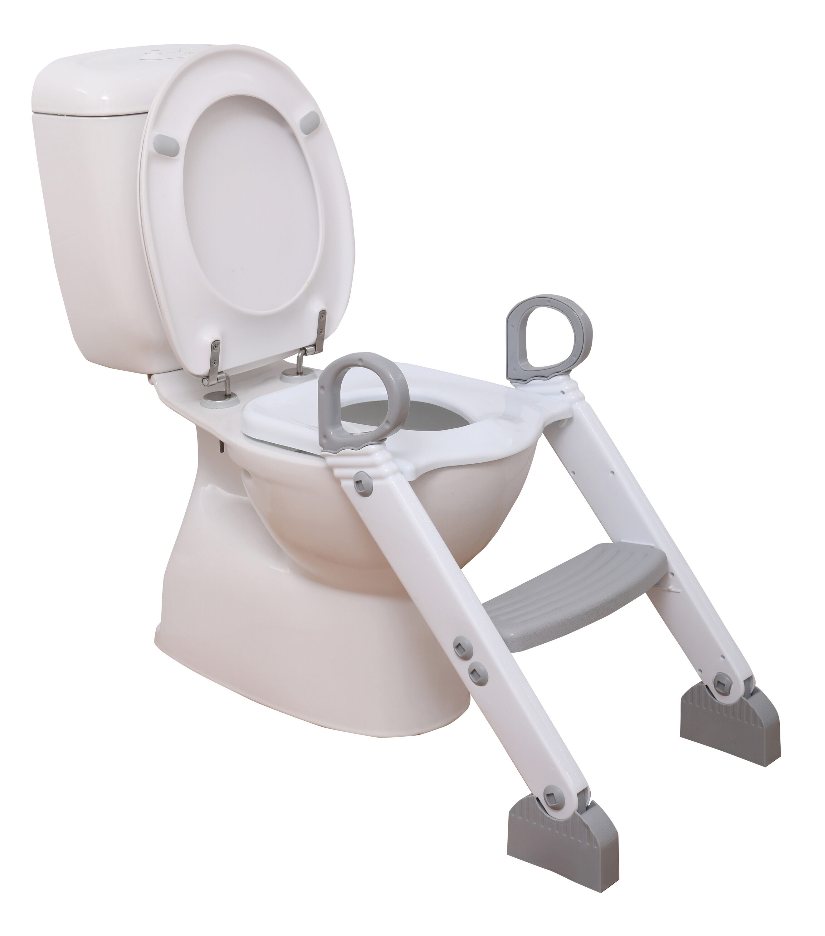 Asiento de baño alargado de plástico color gris Dreambaby L6016