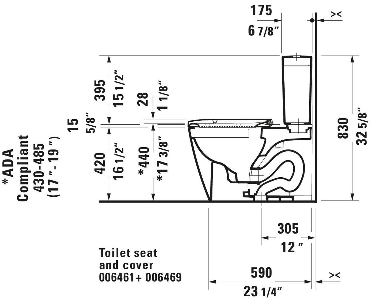 Asiento de baño alargado de plástico blanco Duravit Happy D.2 con cierre suave 0064690099