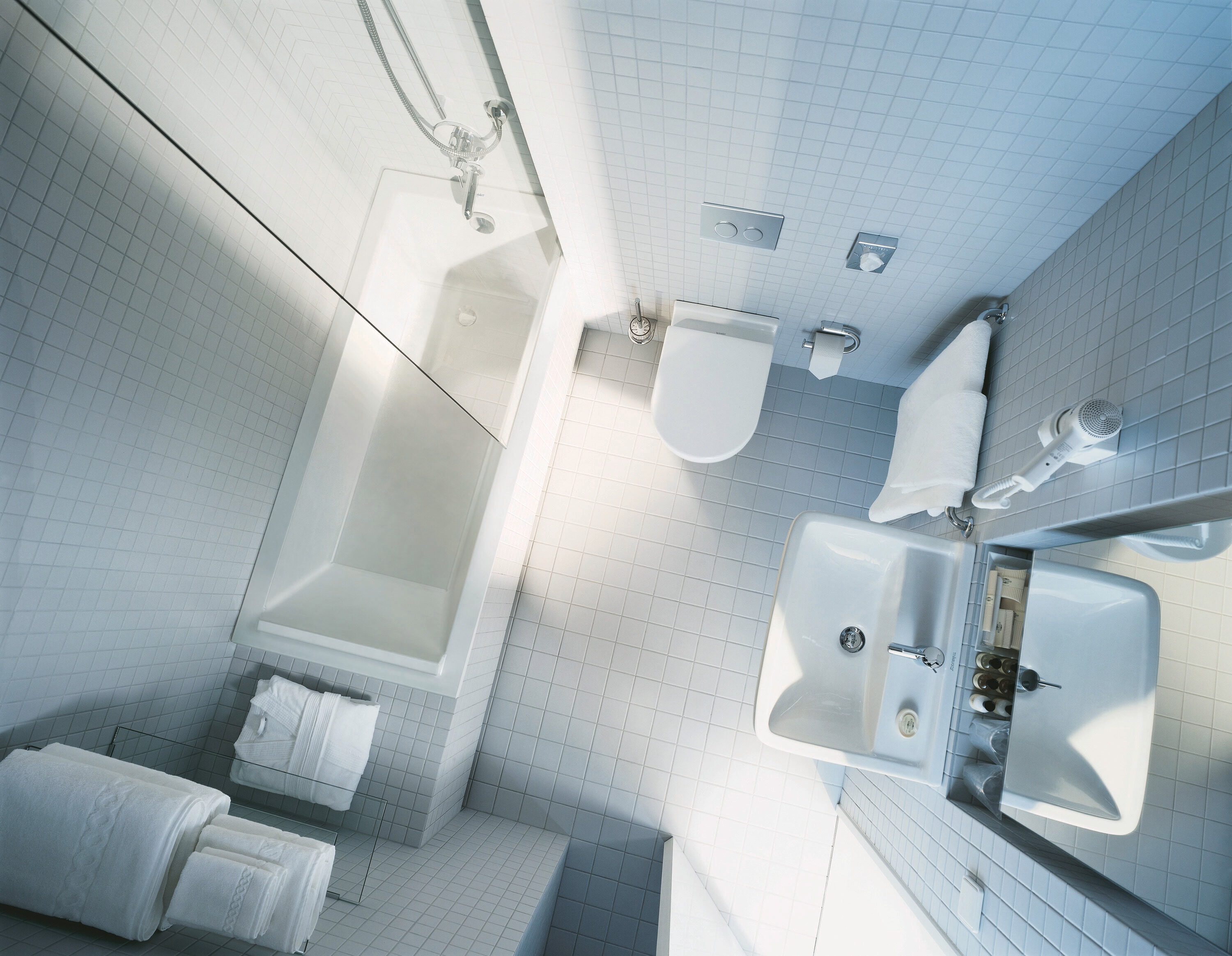 Asiento de inodoro alargado con cierre suave en plástico blanco Duravit Starck 3
