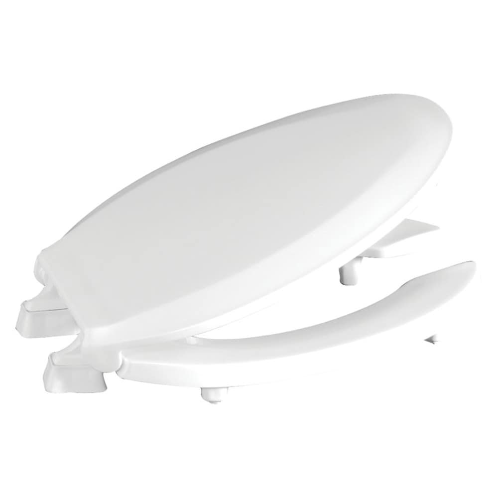 Asiento de inodoro alargado de plástico blanco Centoco HL820STS-001