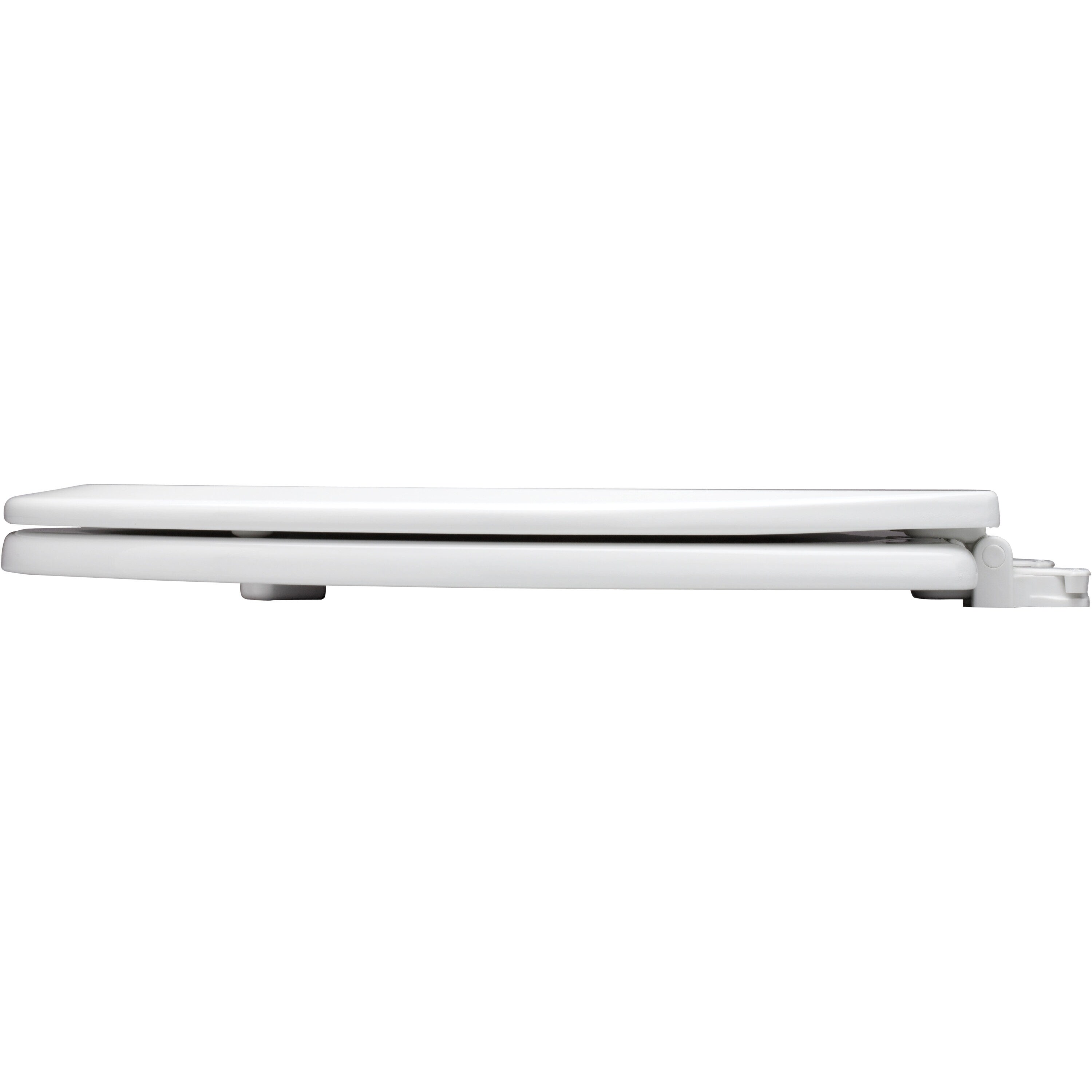 Asiento de baño redondo de madera blanca de fácil limpieza Bemis 500EC 000