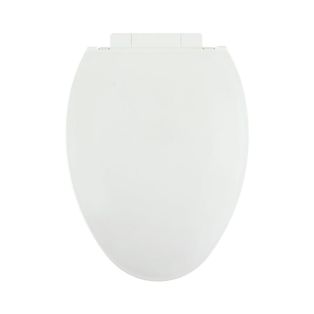 Asiento de inodoro alargado con cierre suave en color blanco de Plástico Centoco Crane 1700SC-301