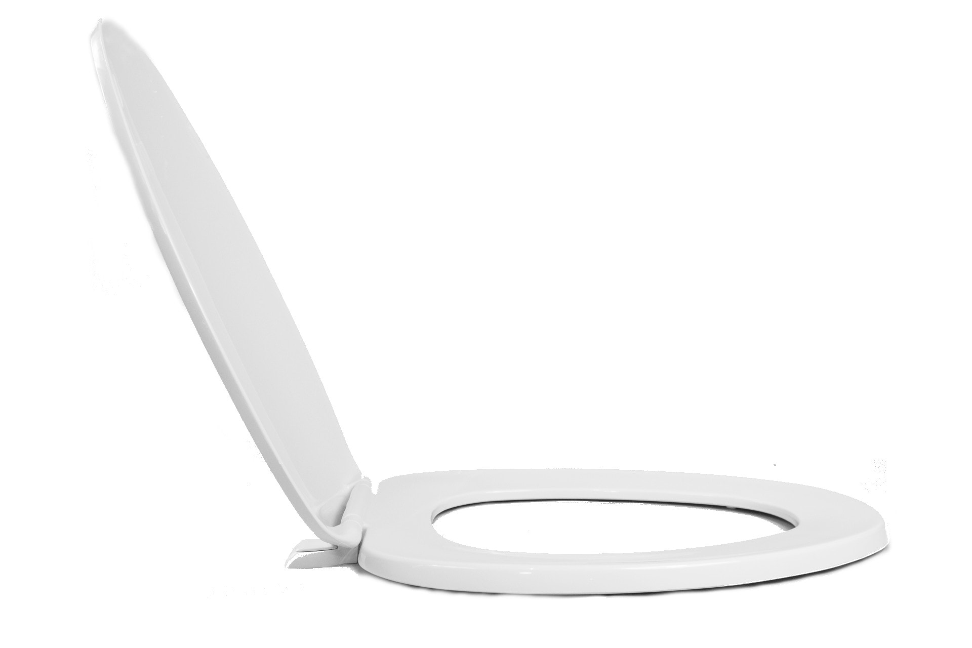 Asiento de inodoro alargado de plástico blanco Centoco 600-001