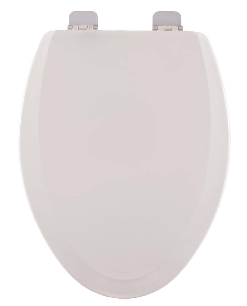 Asiento de baño alargado de madera blanco Centoco 900CH-001