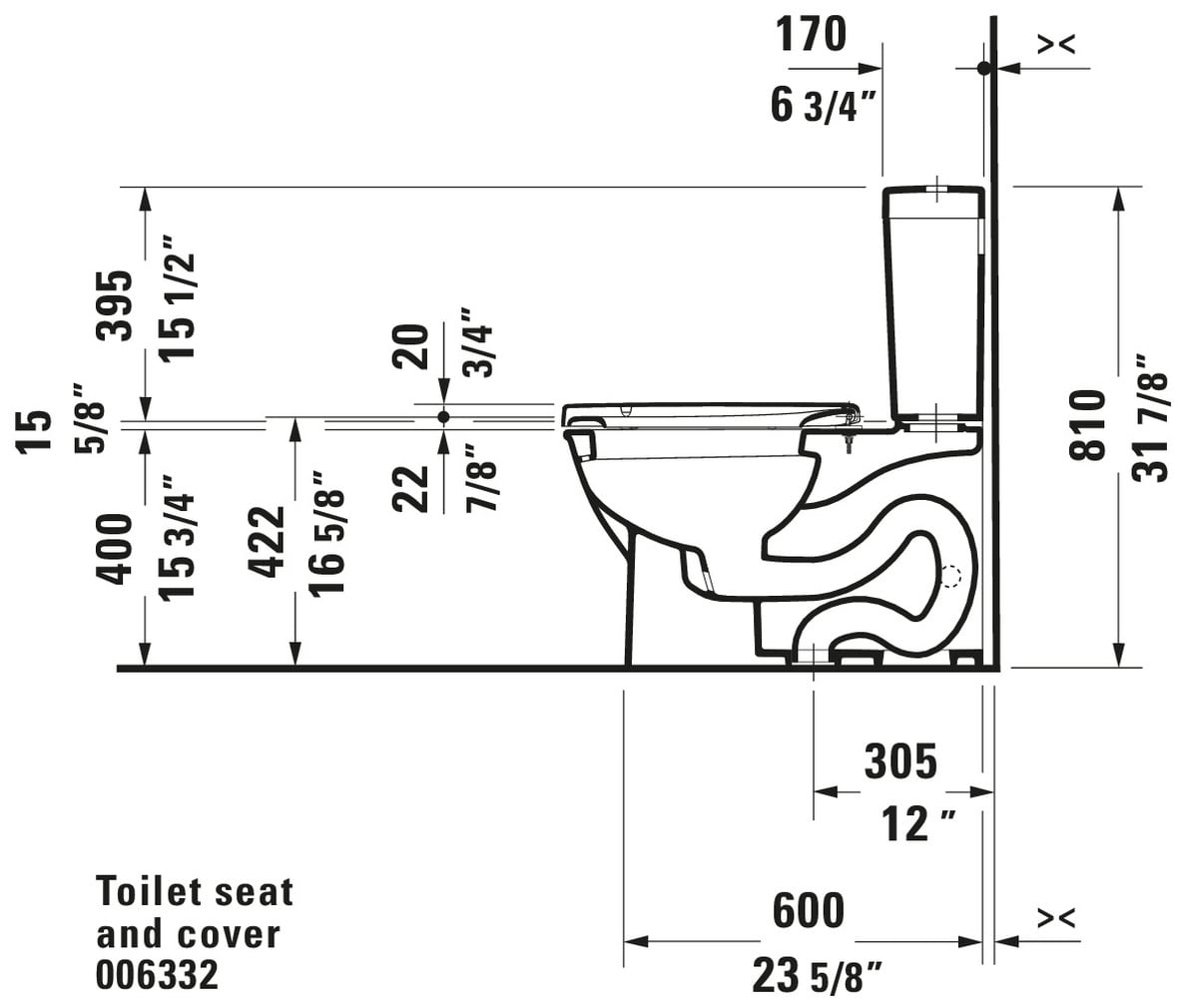 Asiento de inodoro alargado de plástico blanco con cierre suave Duravit 0063320000
