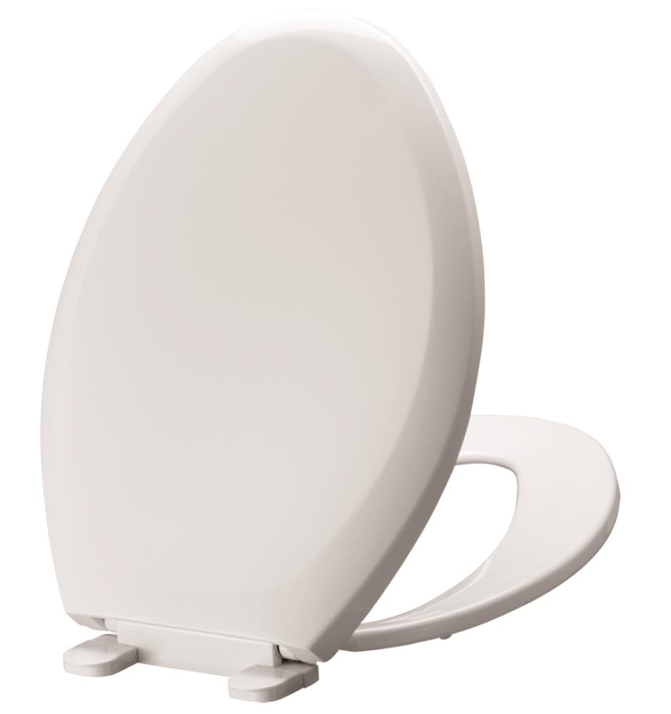 Asiento de Inodoro Alargado de Plástico Brillante Blanco de Swiss Madison SM-SES98