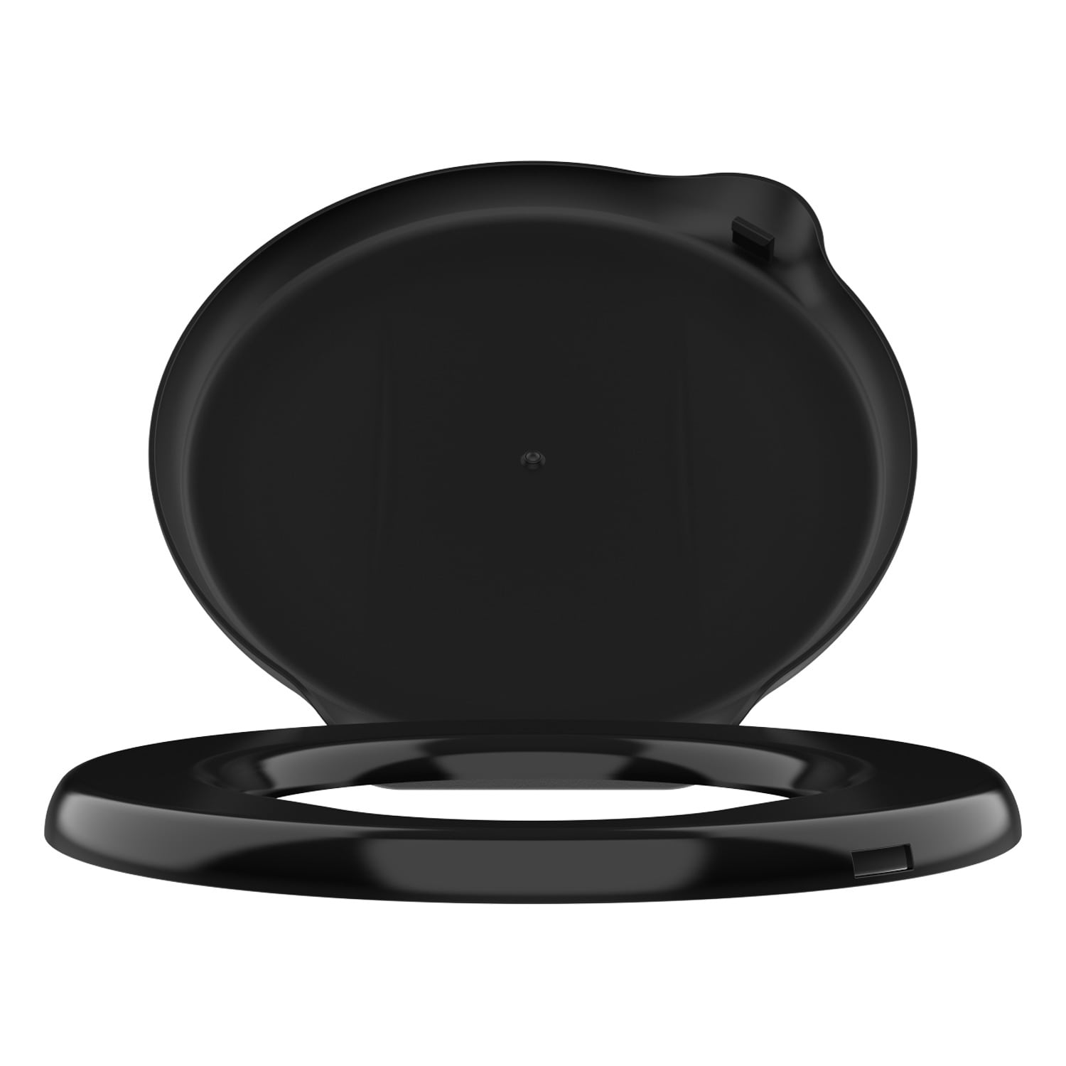Asiento de baño de plástico redondo negro Dunny Seat