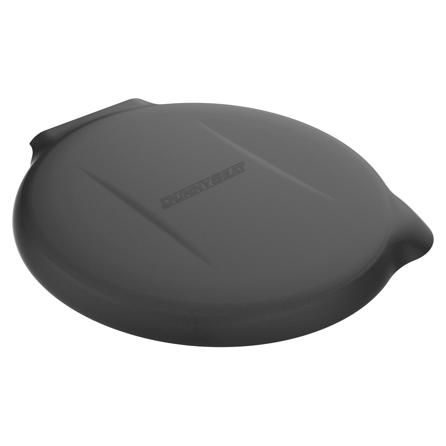 Asiento de baño de plástico redondo negro Dunny Seat