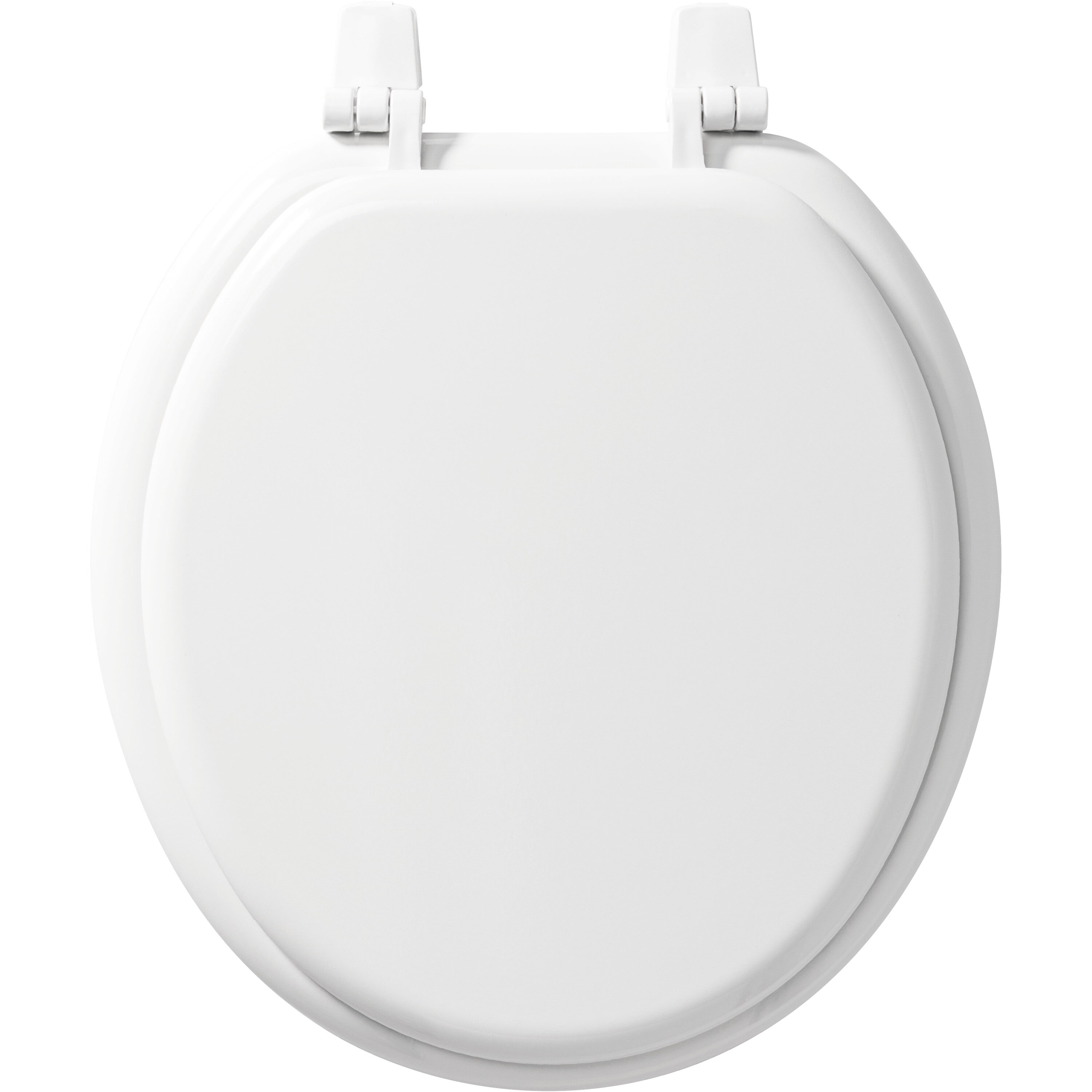 Asiento de baño redondo de madera blanco Bemis 400TTA 000