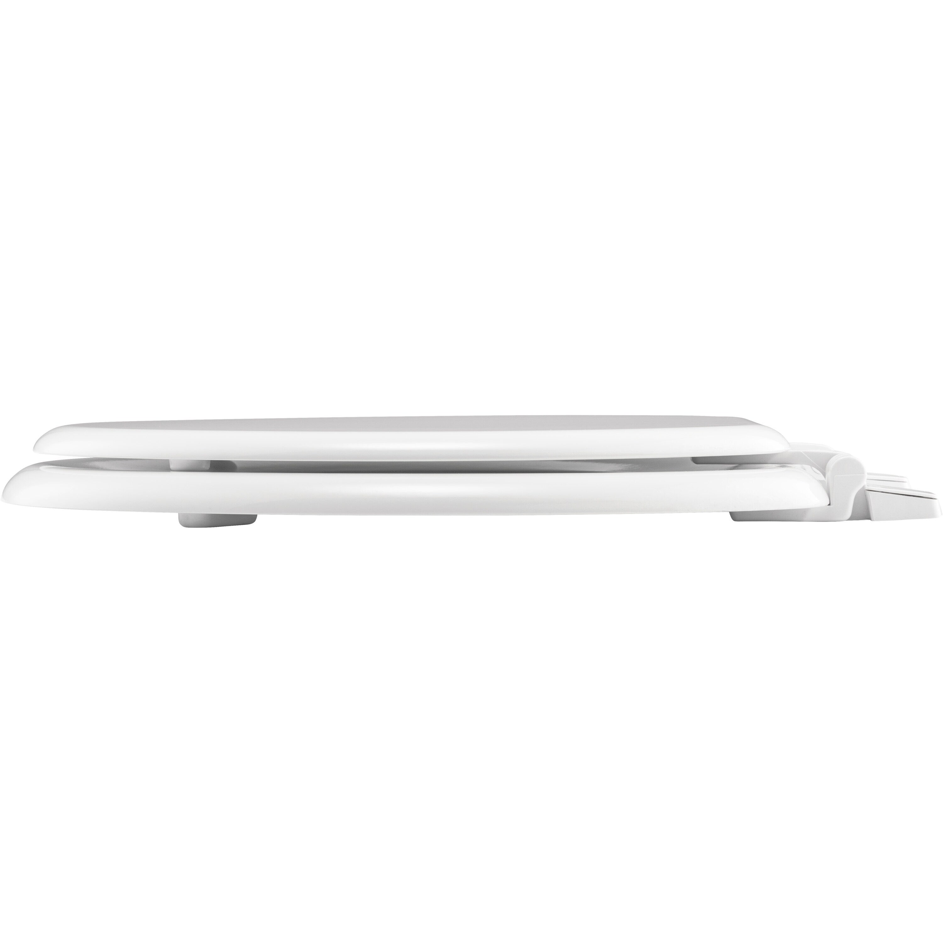 Asiento de baño redondo de madera blanco Bemis 400TTA 000