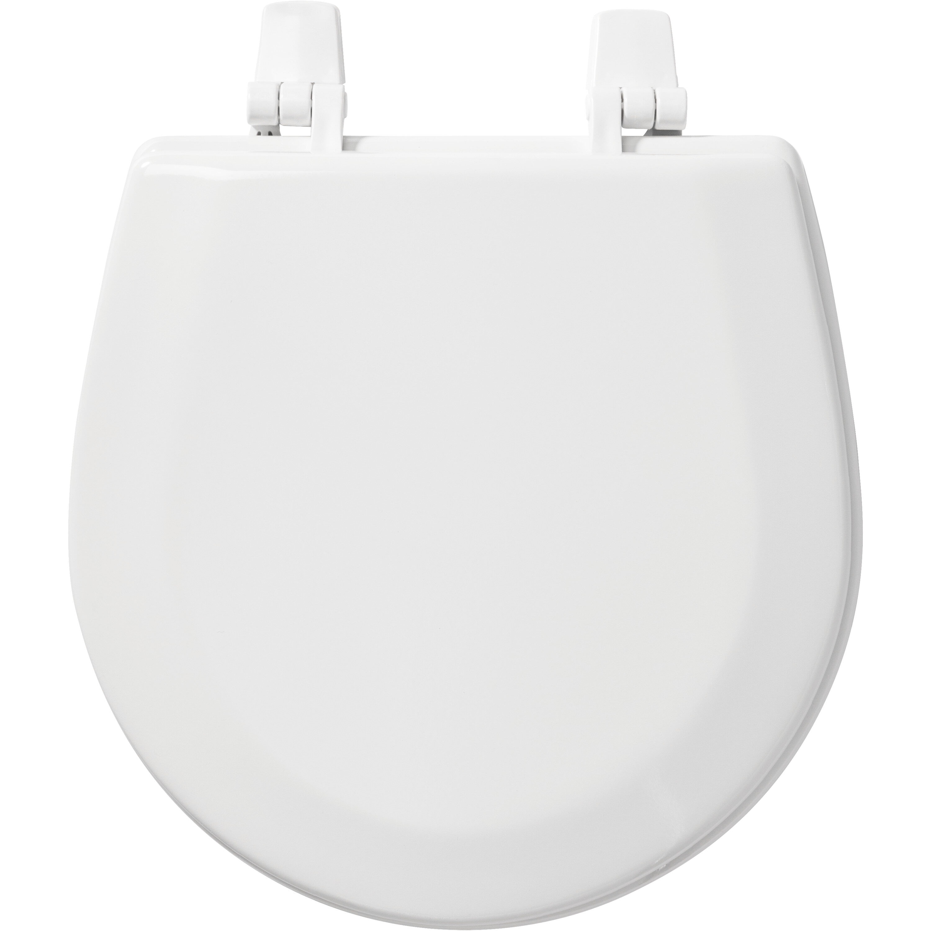 Asiento de baño redondo blanco de madera Bemis TC50TTA 000