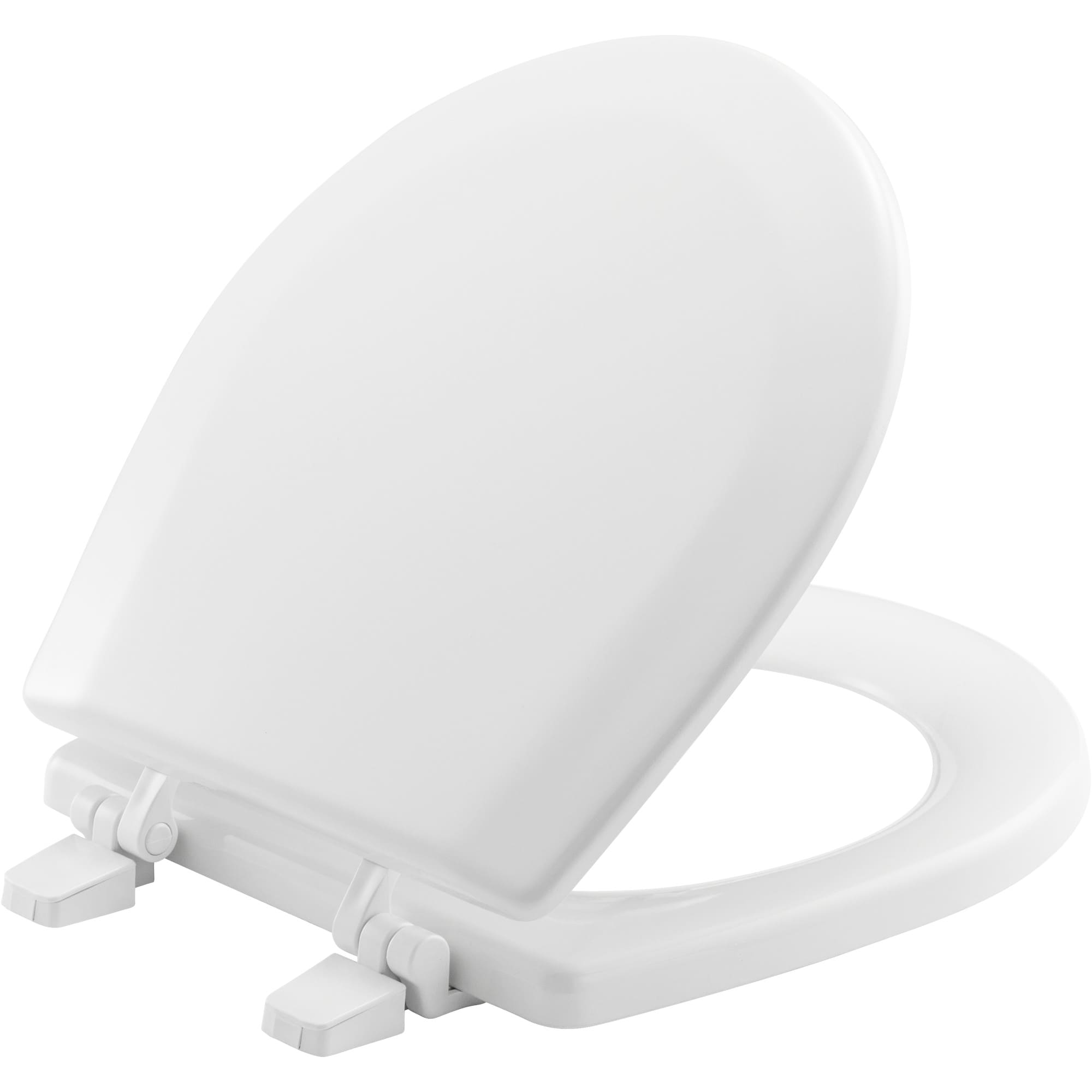 Asiento de baño redondo blanco de madera Bemis TC50TTA 000
