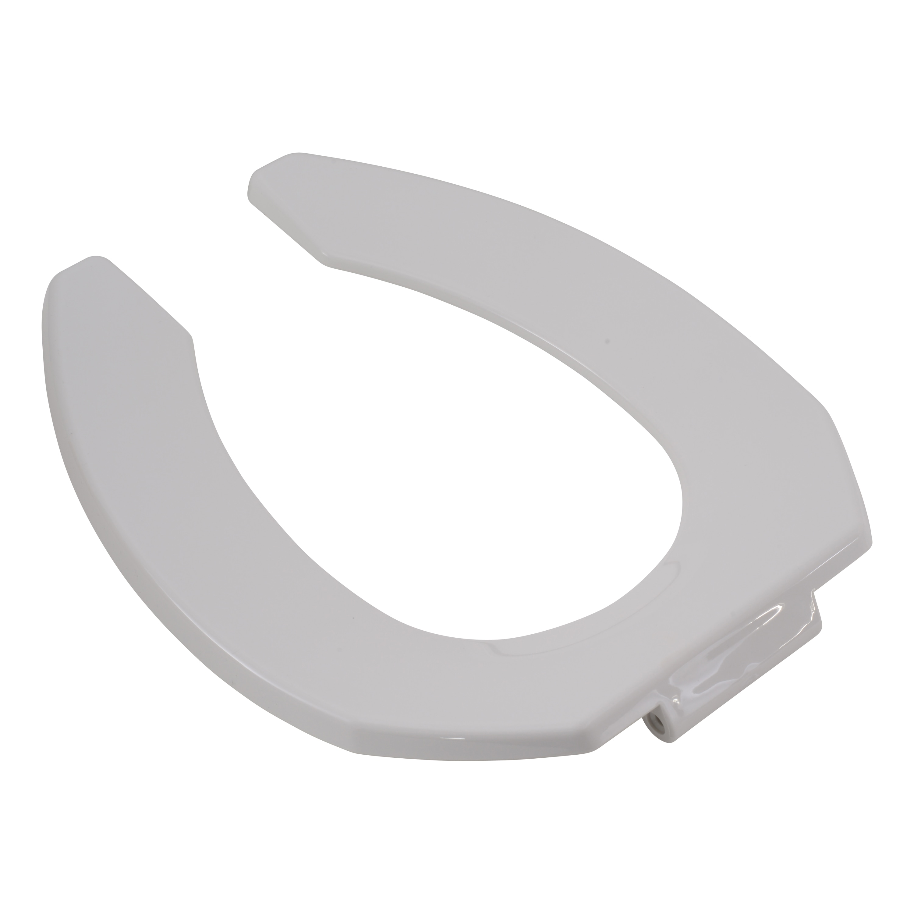 Asiento de inodoro alargado de plástico blanco EZ-FLO 65913