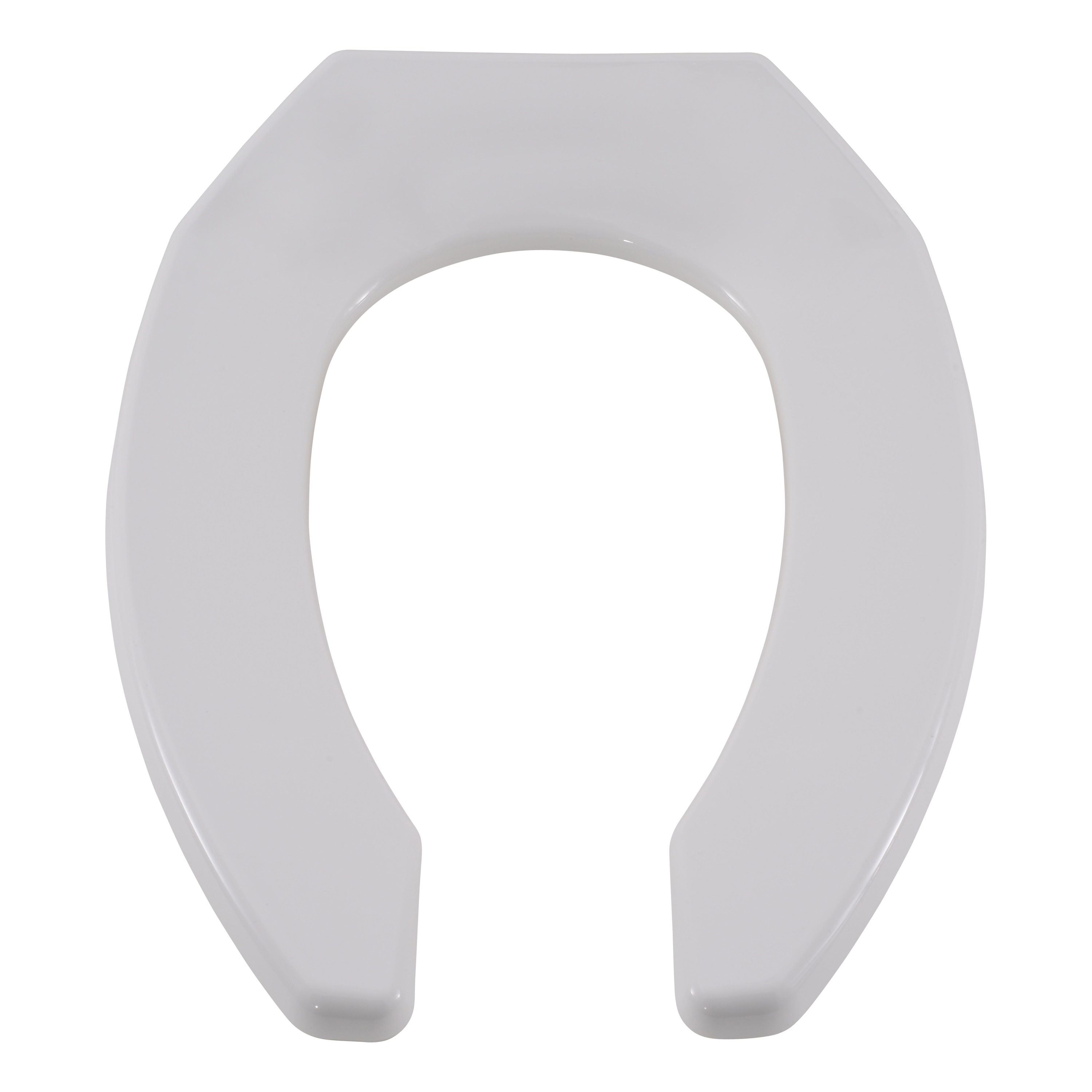 Asiento de inodoro alargado de plástico blanco EZ-FLO 65913