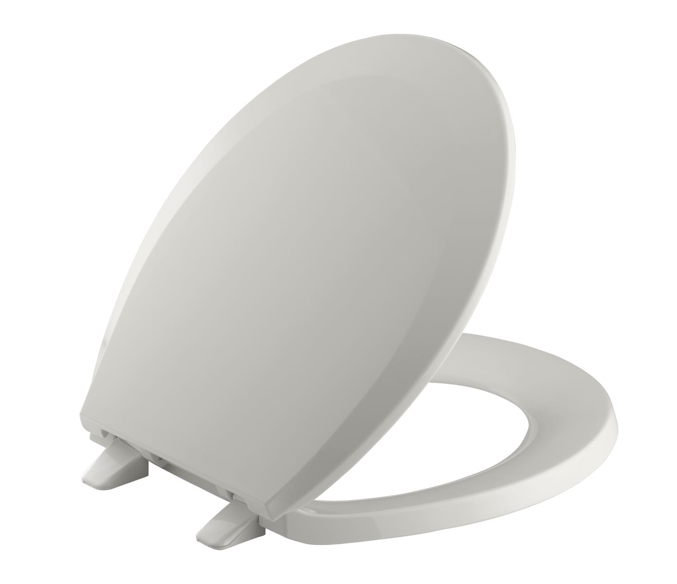 Asiento de inodoro redondo gris tierno de plástico Lustra KOHLER 4662-56