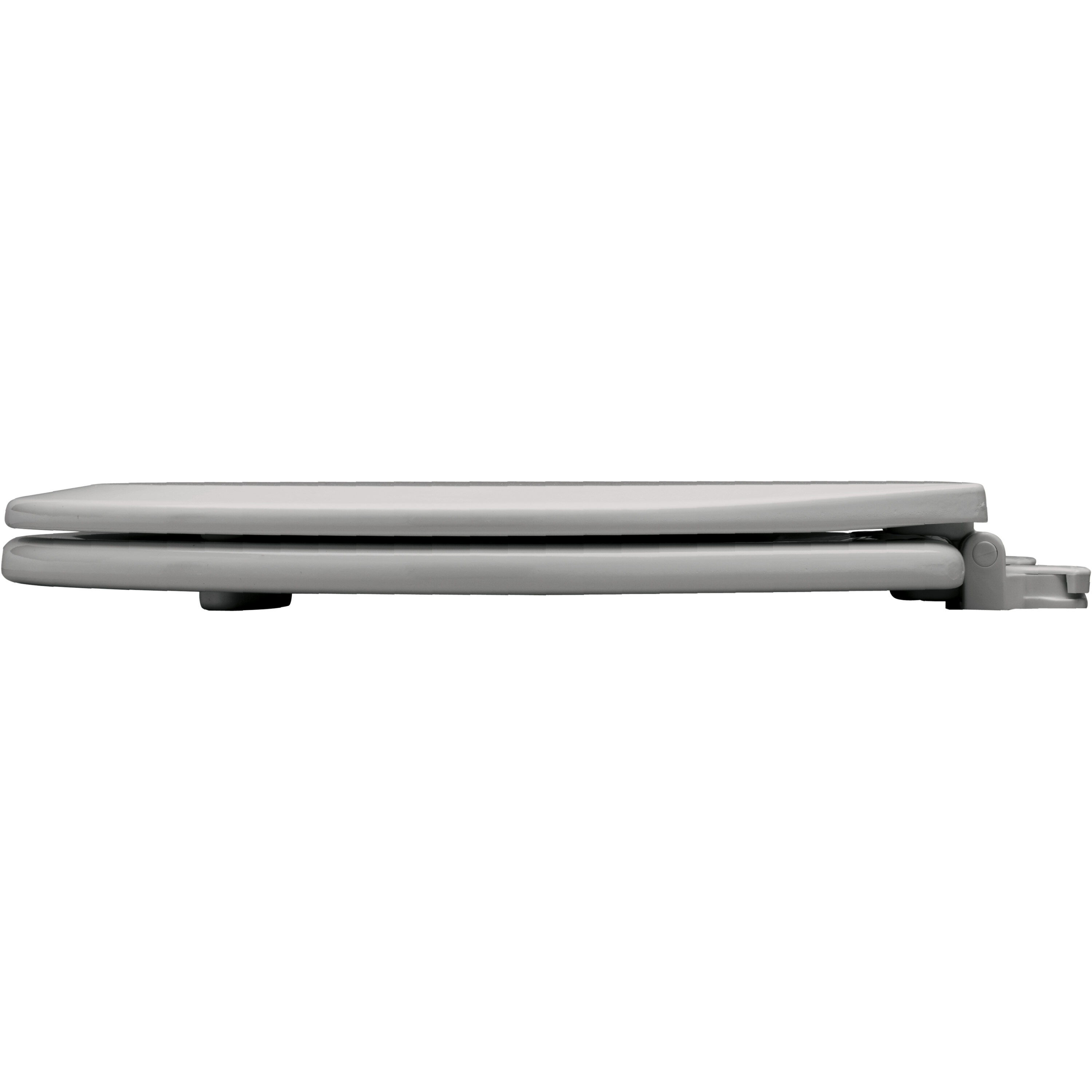 Asiento de baño alargado de madera plateada de limpieza fácil Bemis 1500EC 162