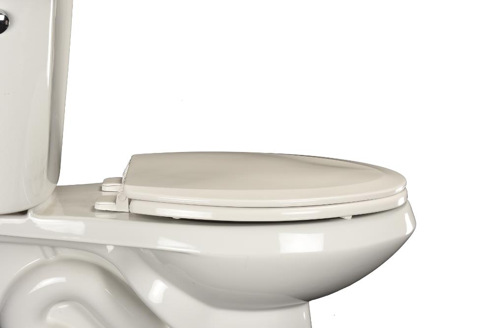Asiento de inodoro alargado de plástico blanco Centoco DS950CT-001