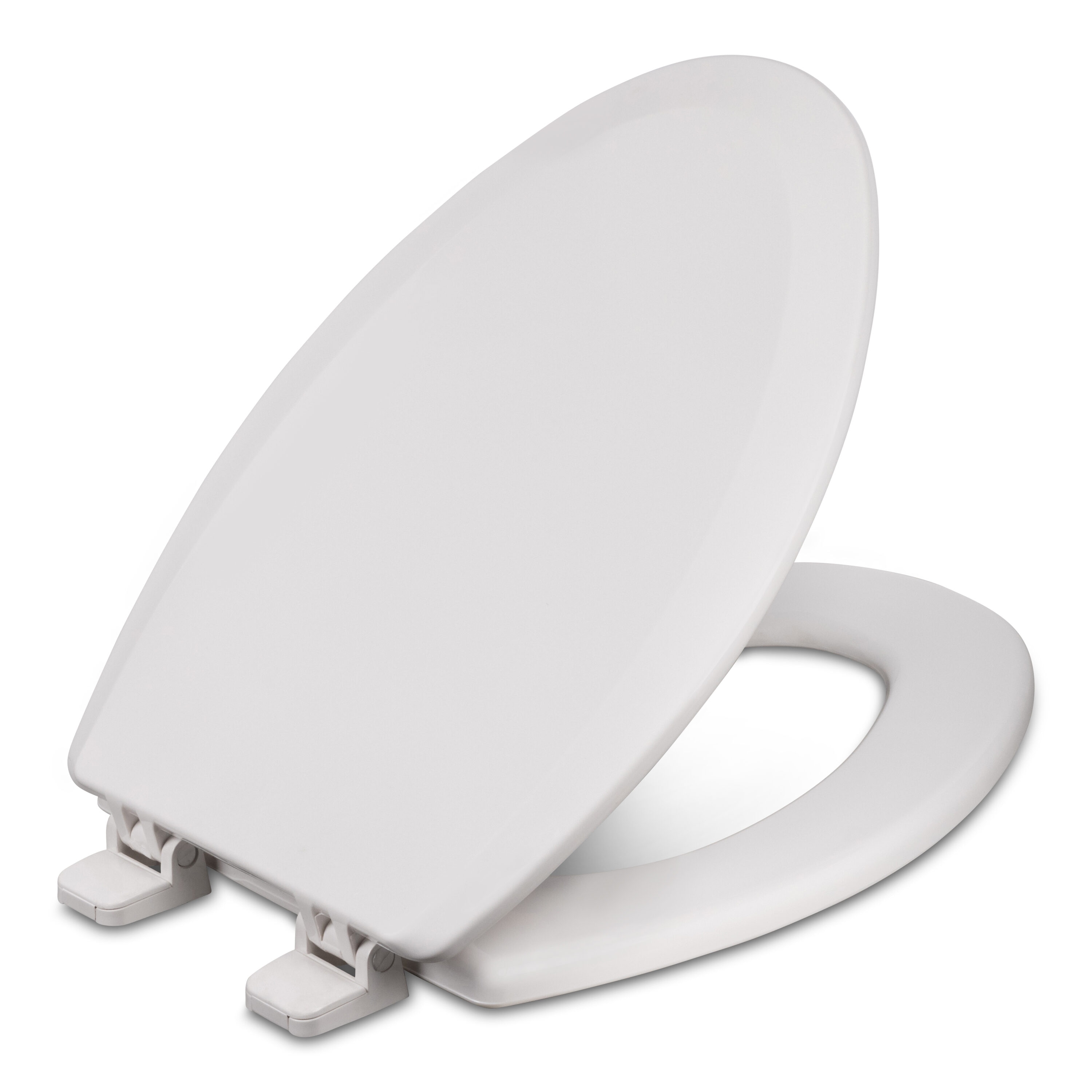 Asiento de inodoro alargado de plástico blanco Centoco DS950CT-001